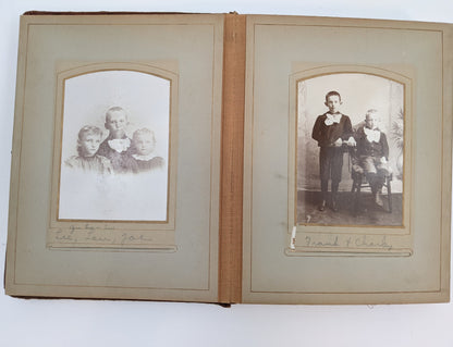 Red Victorian Photo Album with Photos