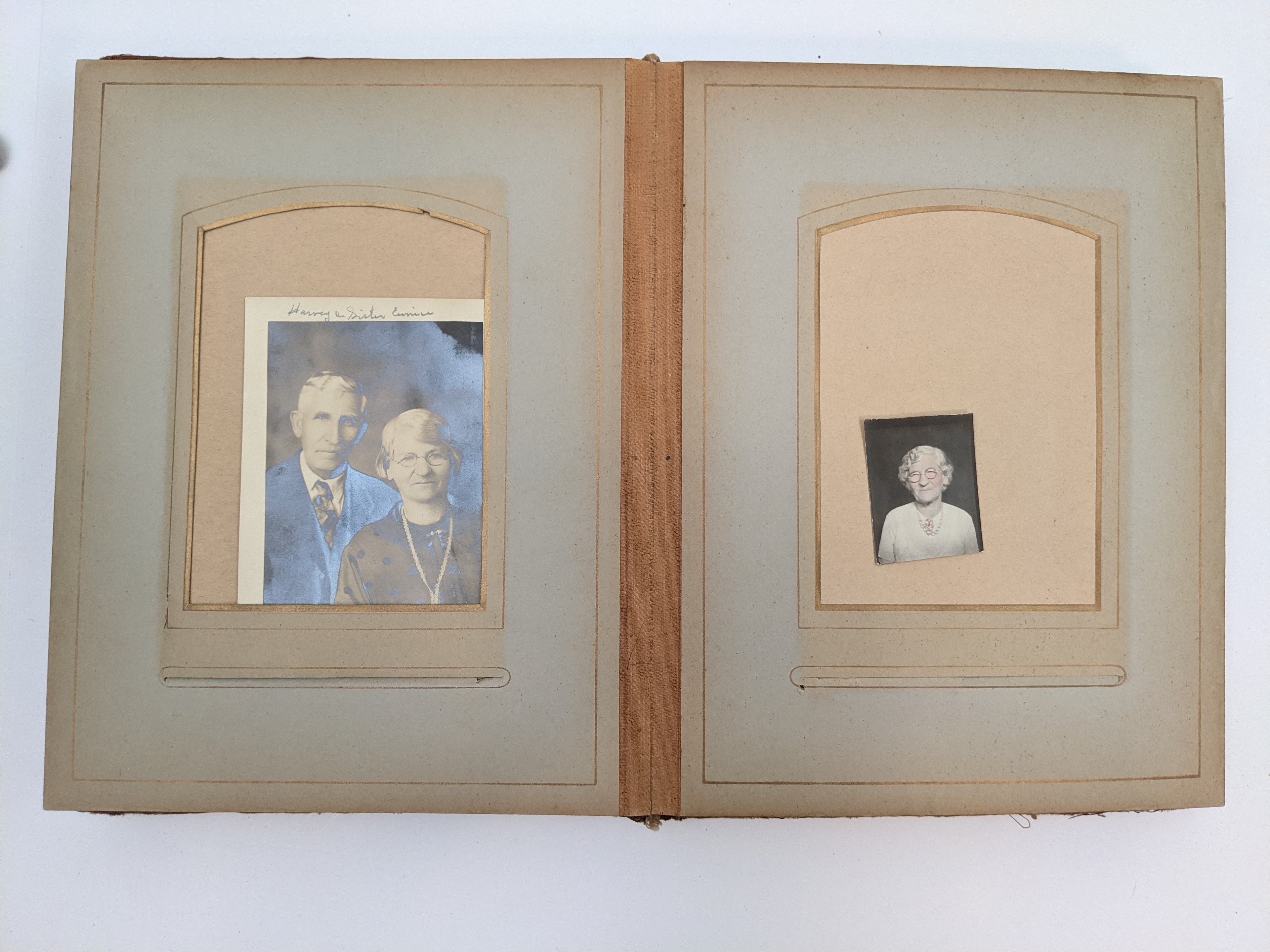 Red Victorian Photo Album with Photos