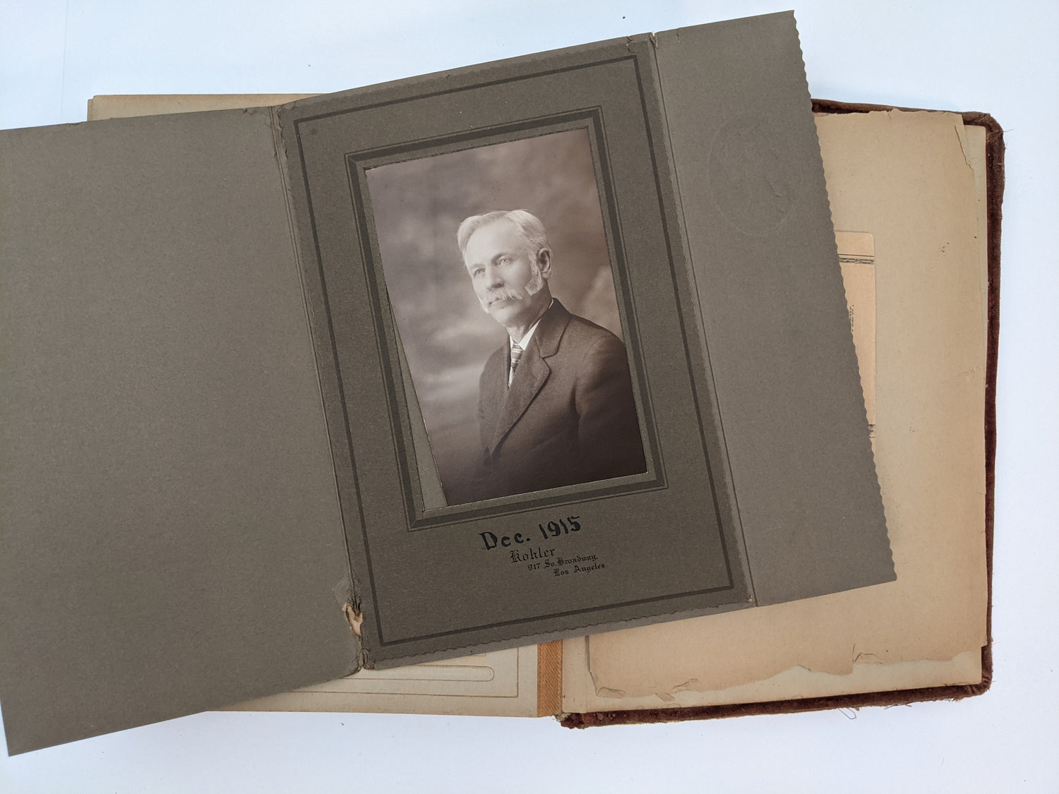 Red Victorian Photo Album with Photos