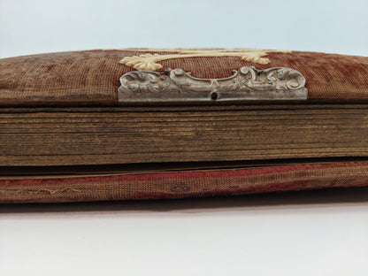 Red Victorian Photo Album with Photos