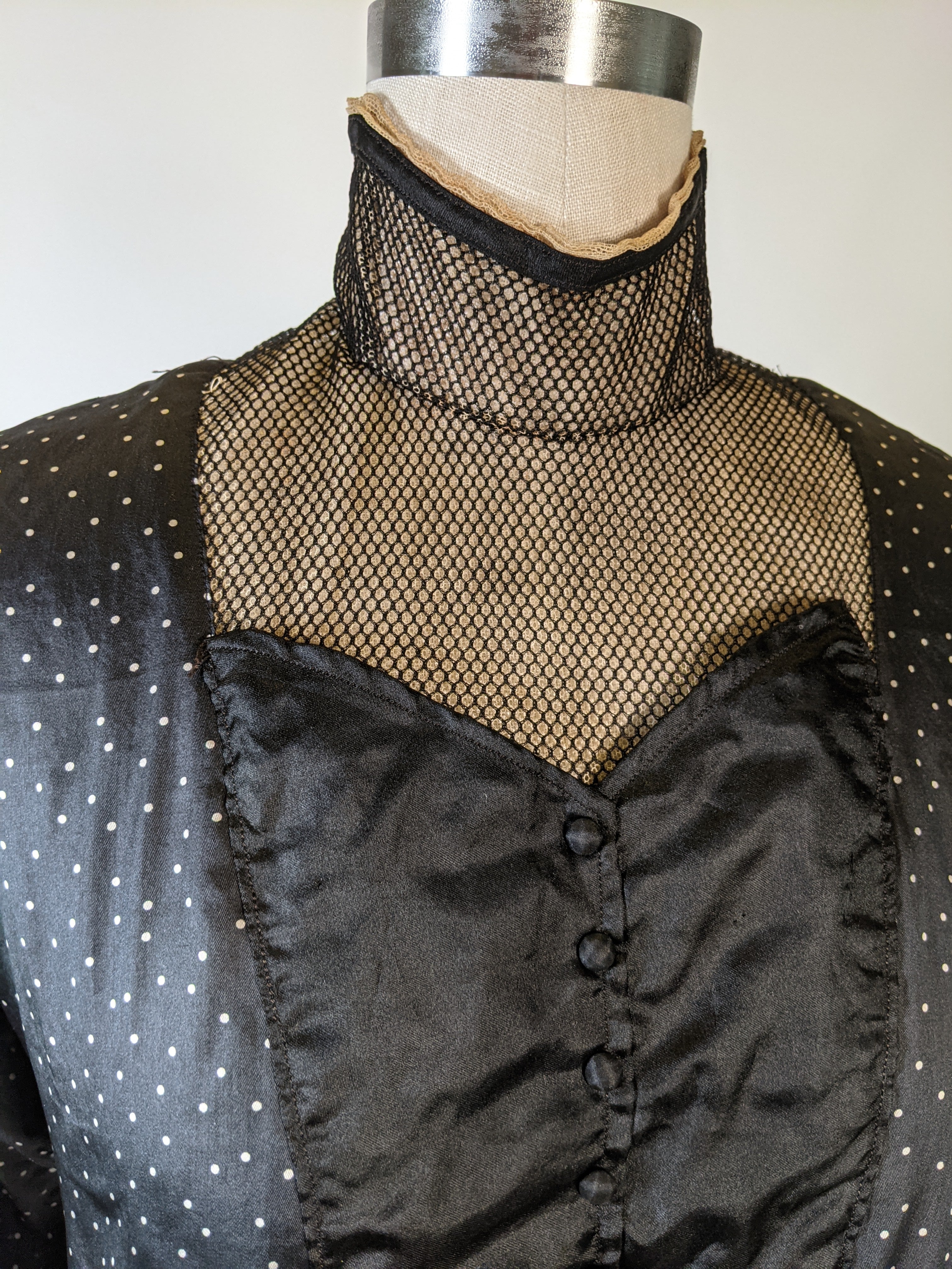 1910s Polka Dot Blouse