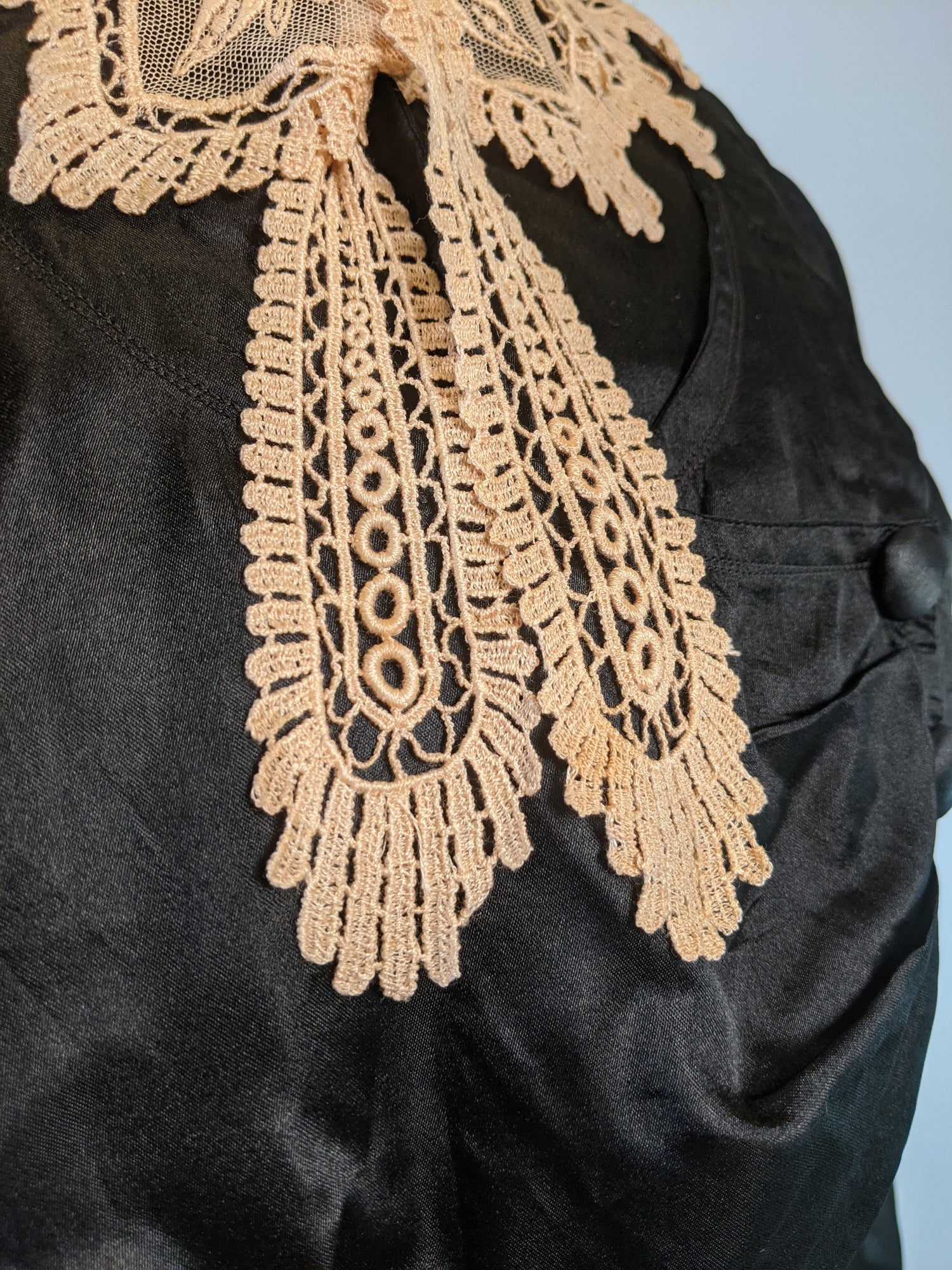 1910s Silk + Lace Blouse