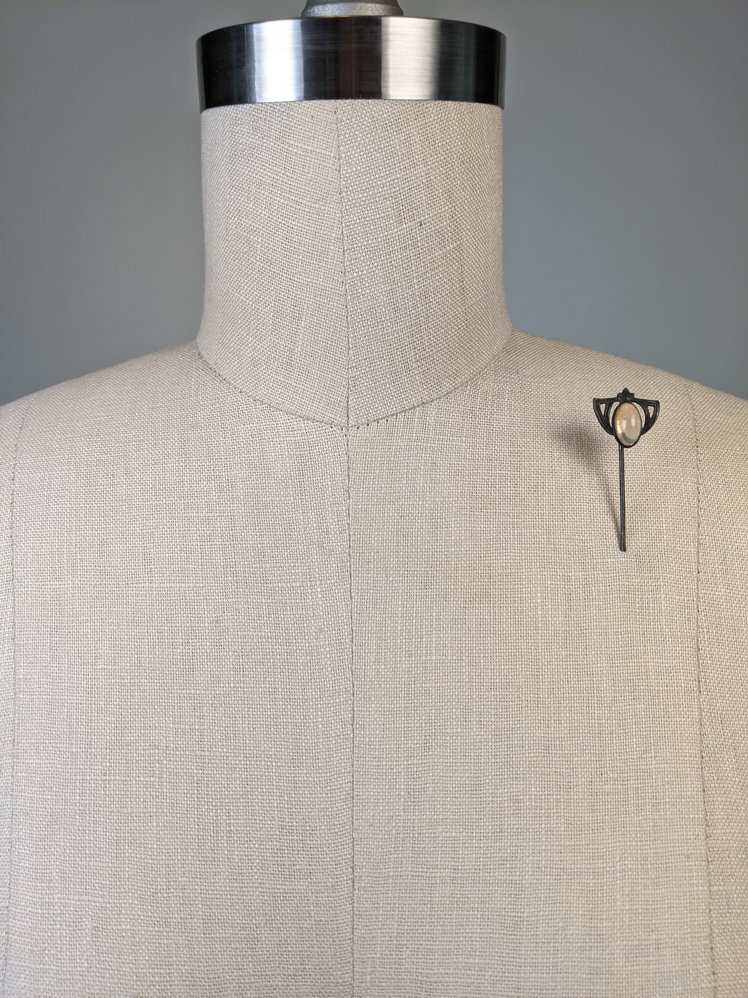 Art Nouveau Sterling Silver Stick Pin