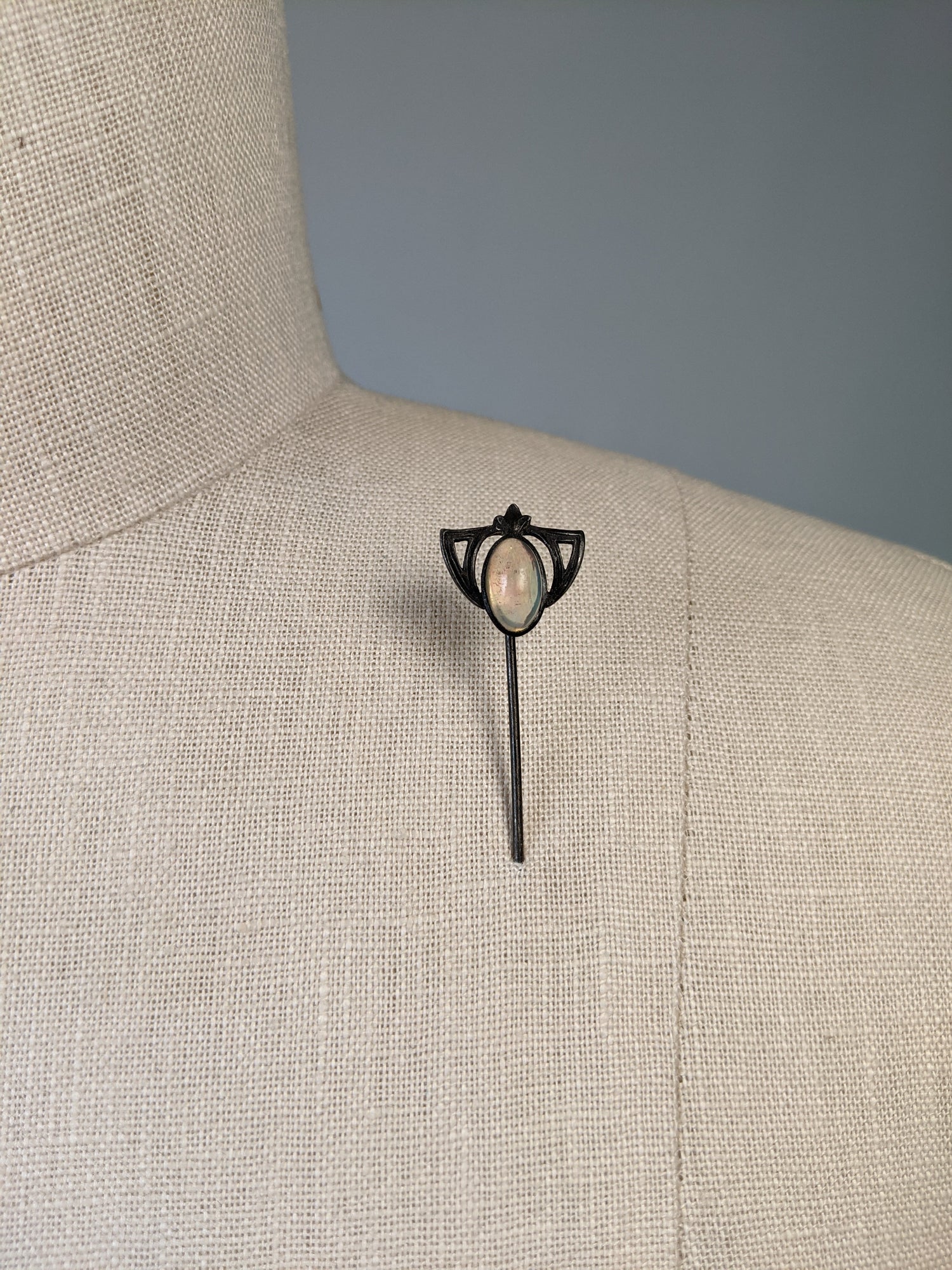 Art Nouveau Sterling Silver Stick Pin