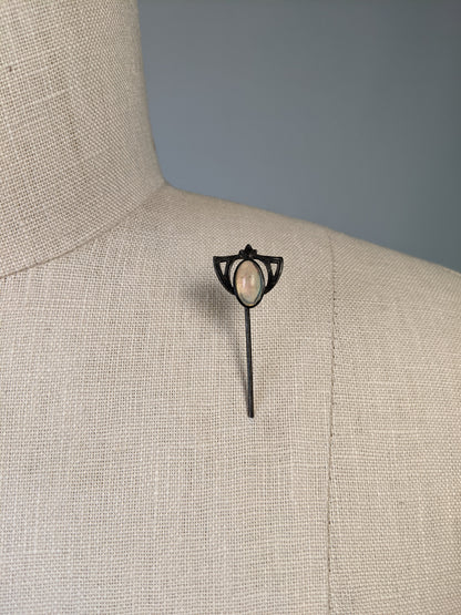 Art Nouveau Sterling Silver Stick Pin