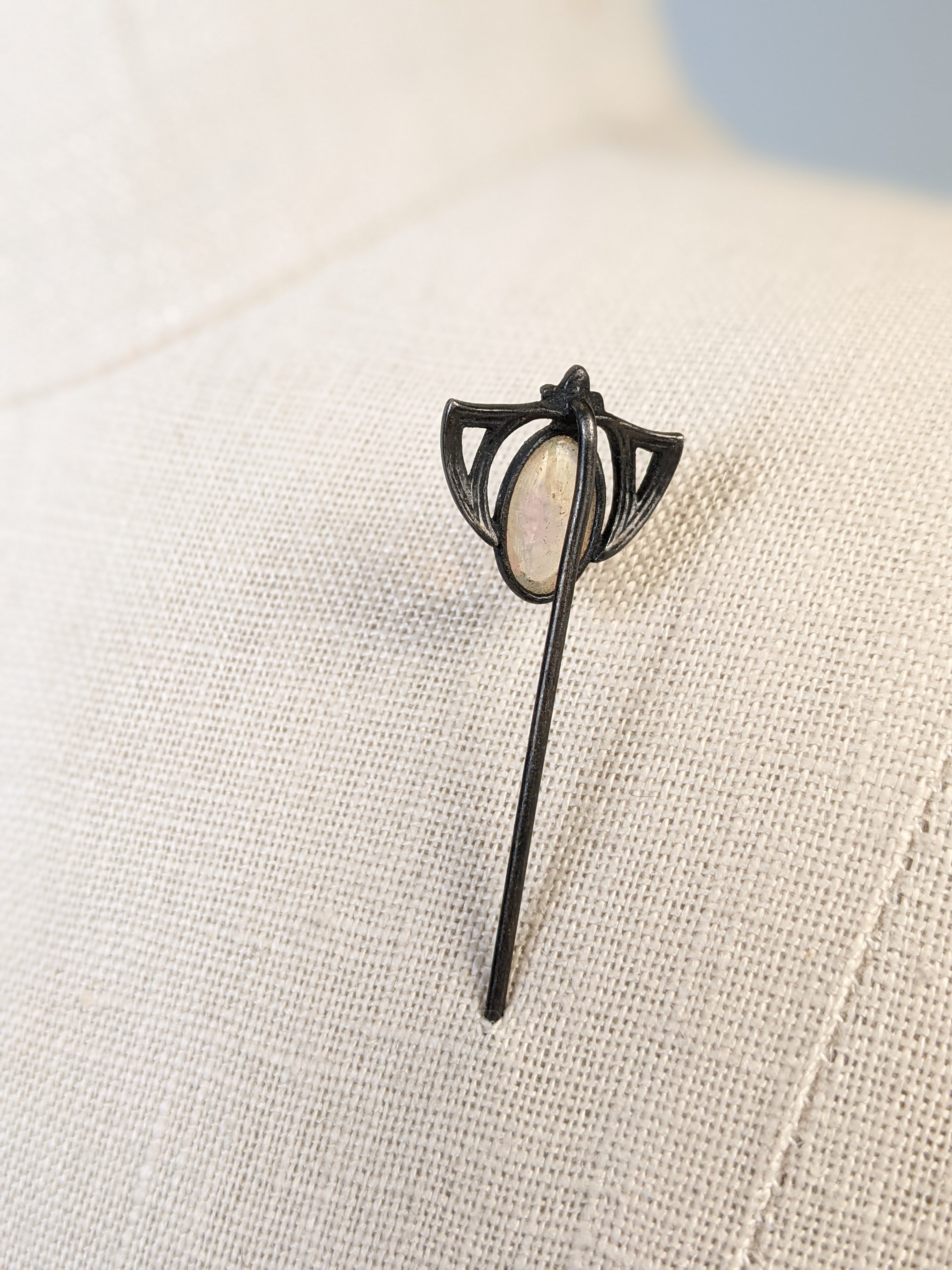 Art Nouveau Sterling Silver Stick Pin
