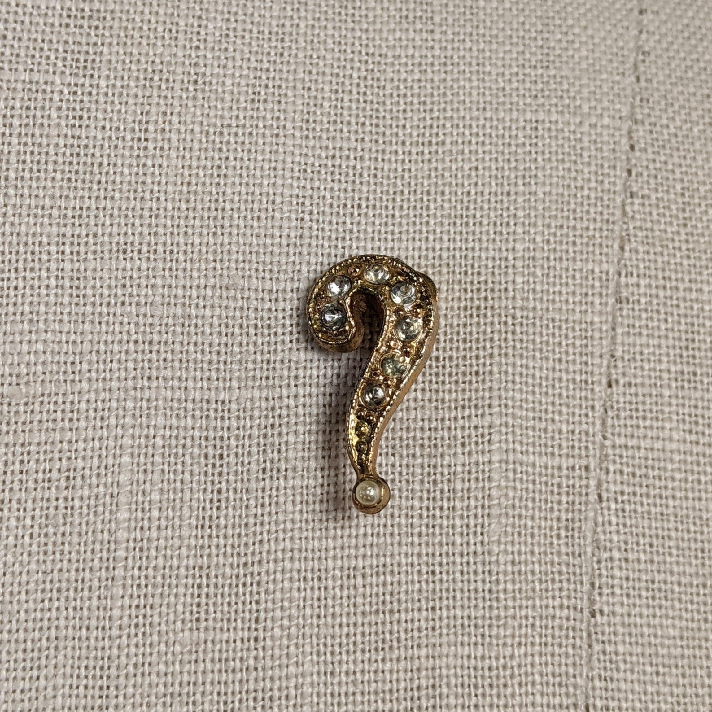 Vintage Question Mark Pin