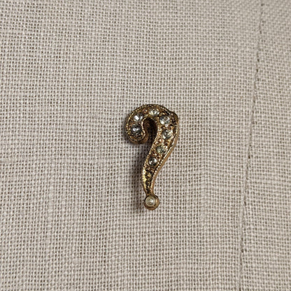 Vintage Question Mark Pin