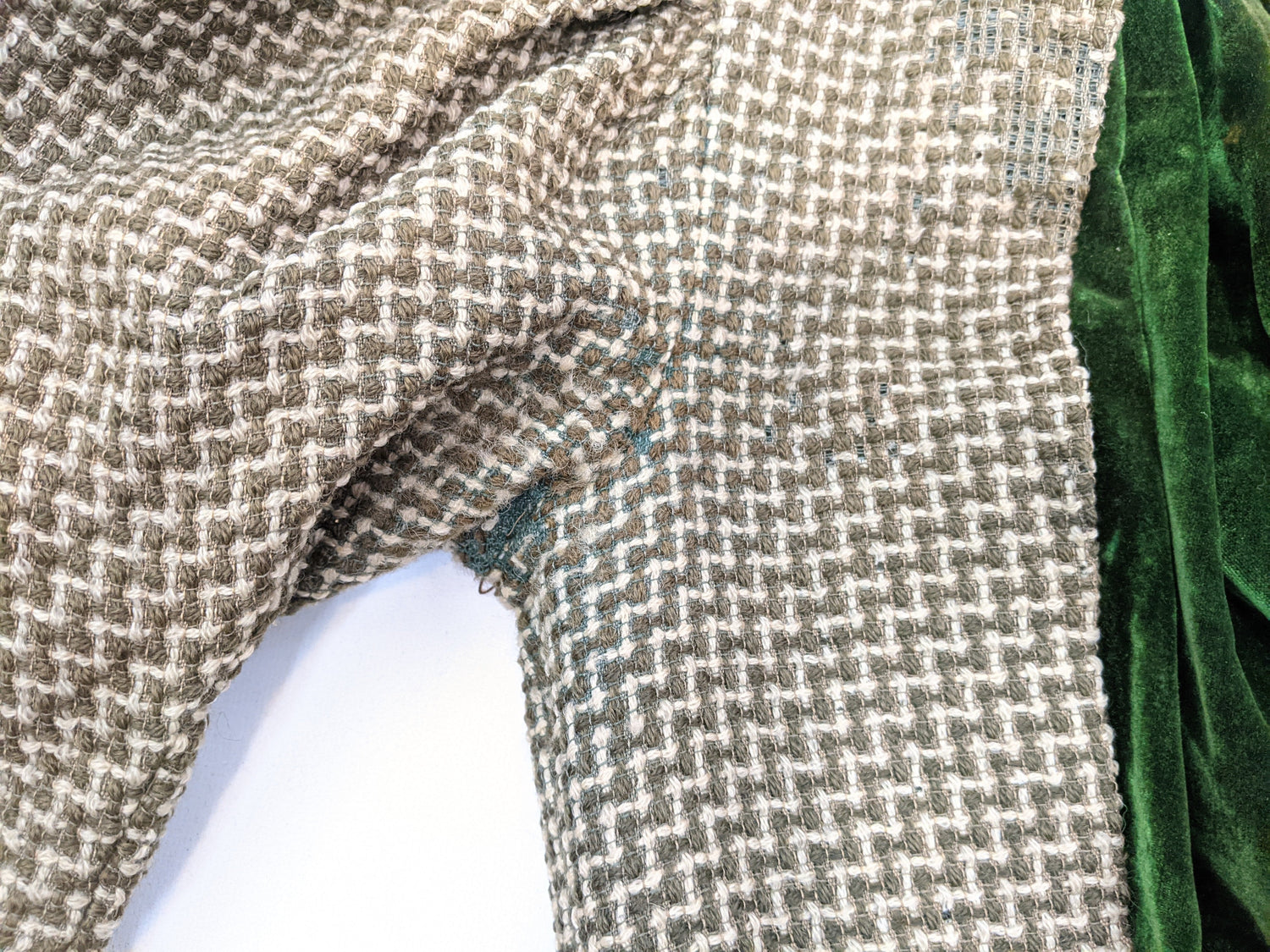 1890s Green + Brown Bodice