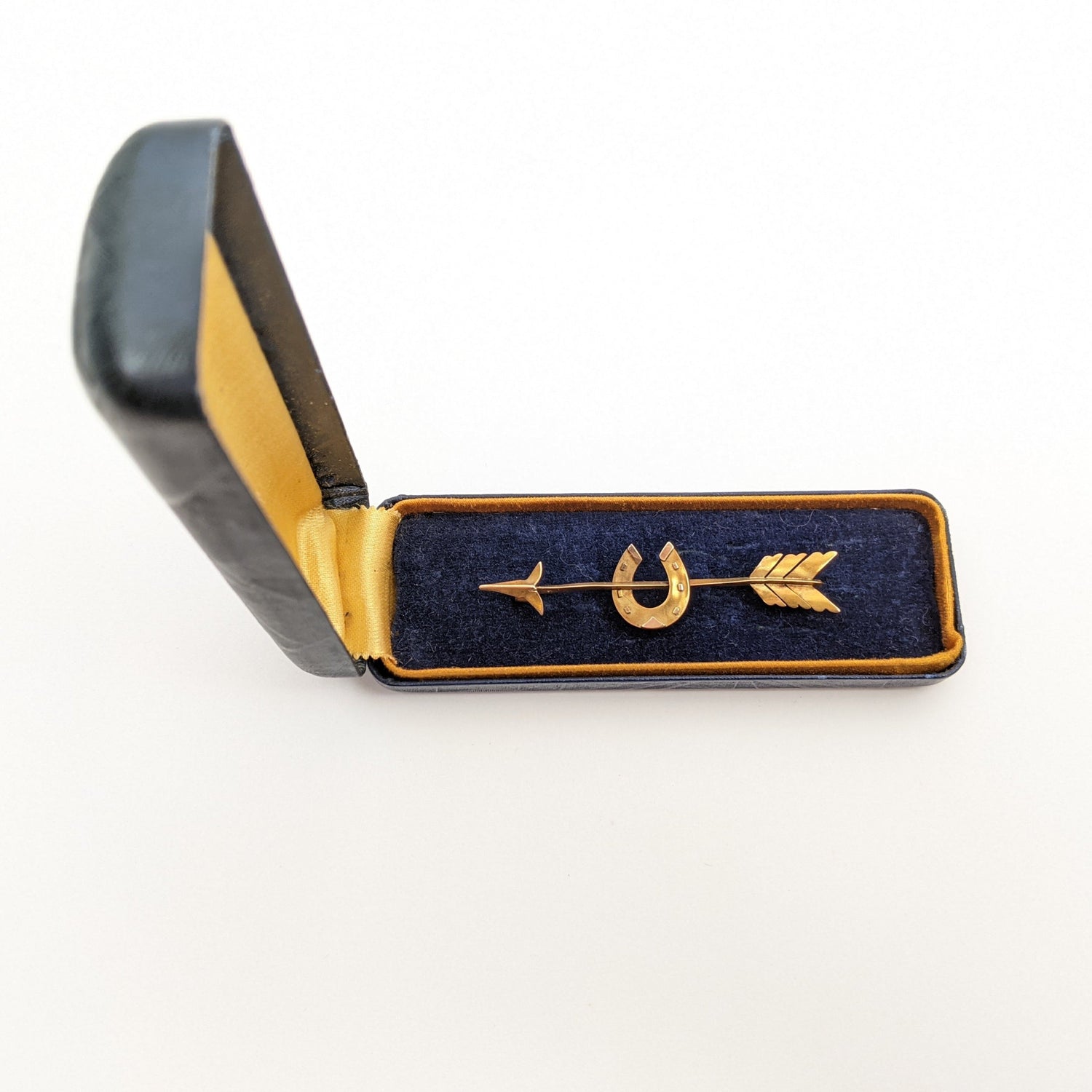 1880s 15k Gold Horseshoe Brooch