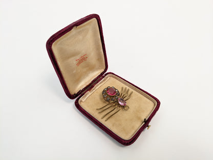 Ruby Red Victorian Velvet Box