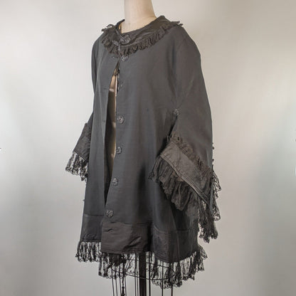 1880s Lace Trimmed Mantle