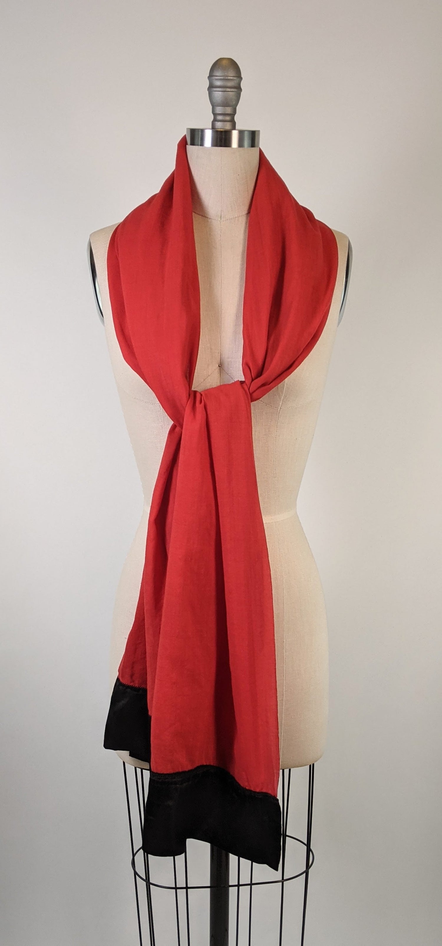 1910s-1920s Wool + Silk Scarf