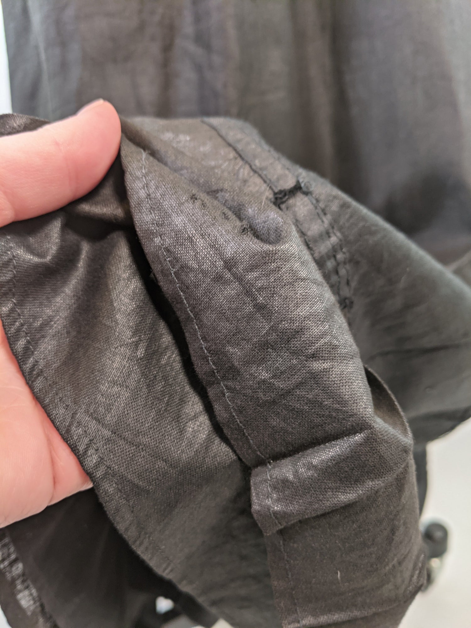 1910s Black Cotton Petticoat