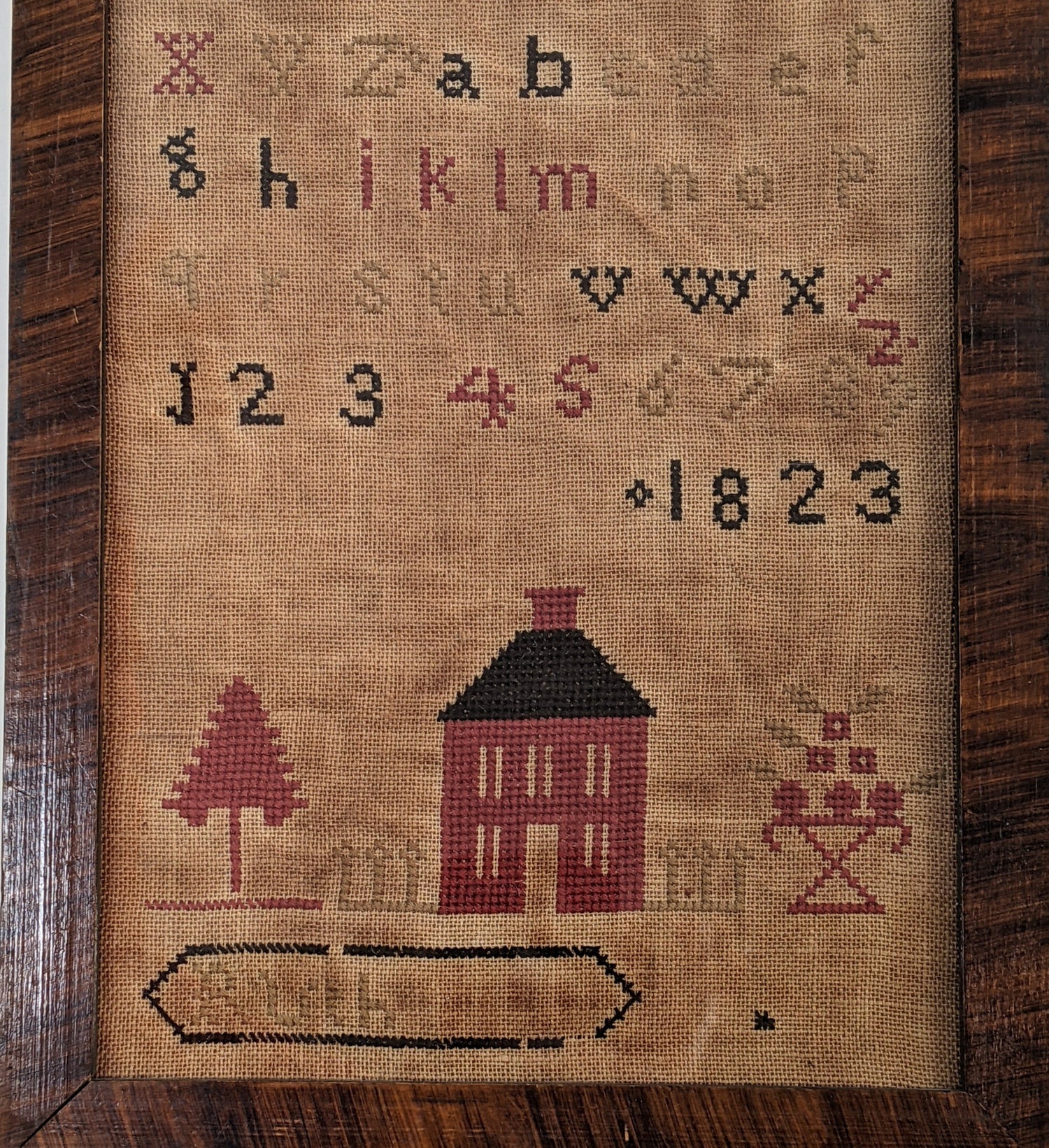 Georgian 1823 Needlepoint Sampler