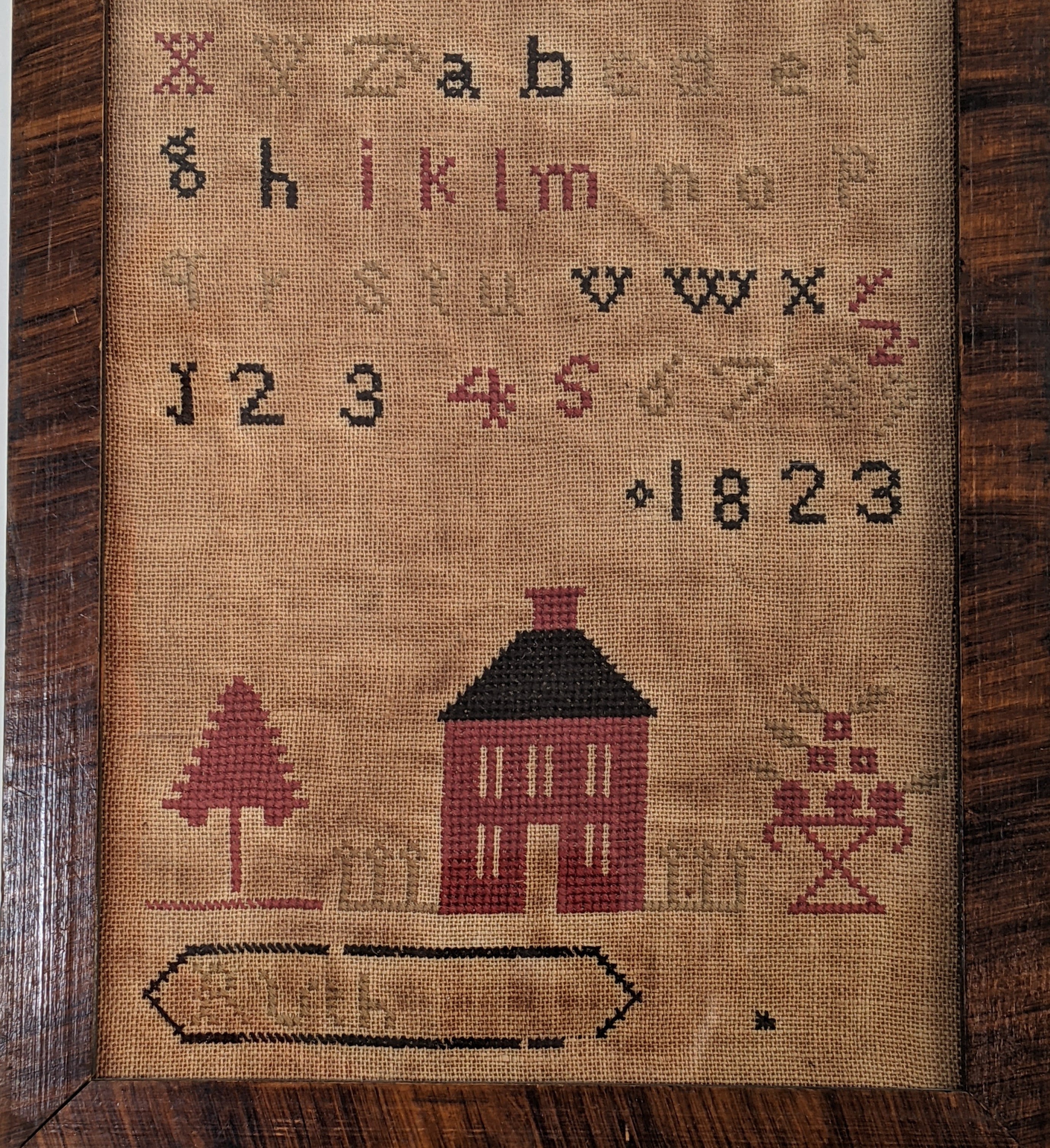Georgian 1823 Needlepoint Sampler