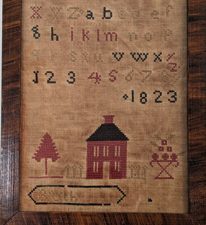 Georgian 1823 Needlepoint Sampler