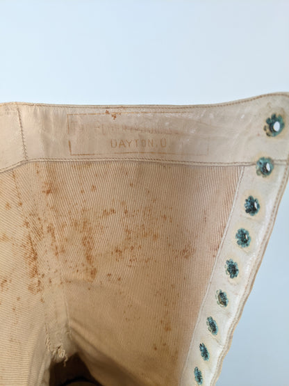 1910s-20s White Boots