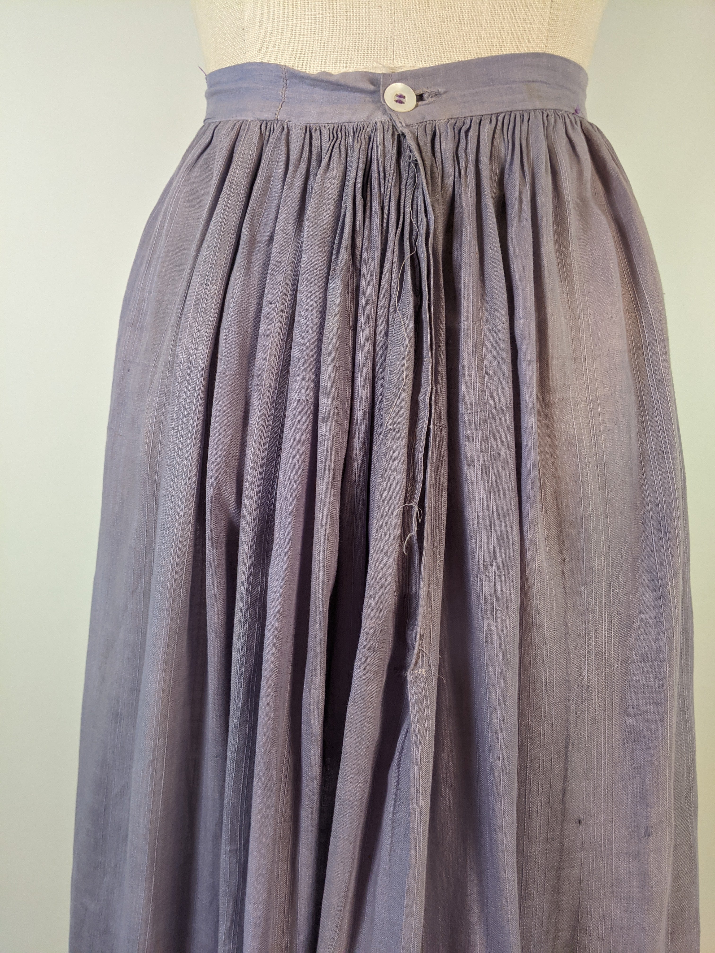 1900s Lilac Cotton Petticoat
