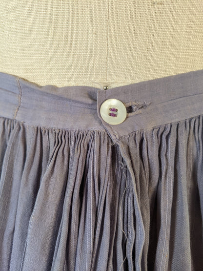 1900s Lilac Cotton Petticoat