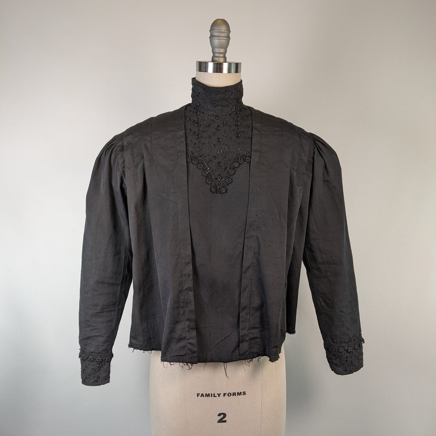 Black Edwardian Shirtwaist