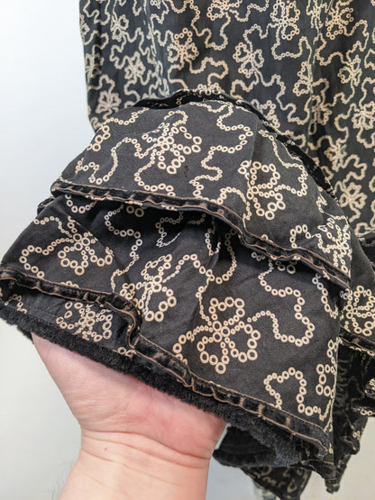 Edwardian Black + White Cotton Skirt