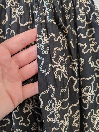 Edwardian Black + White Cotton Skirt