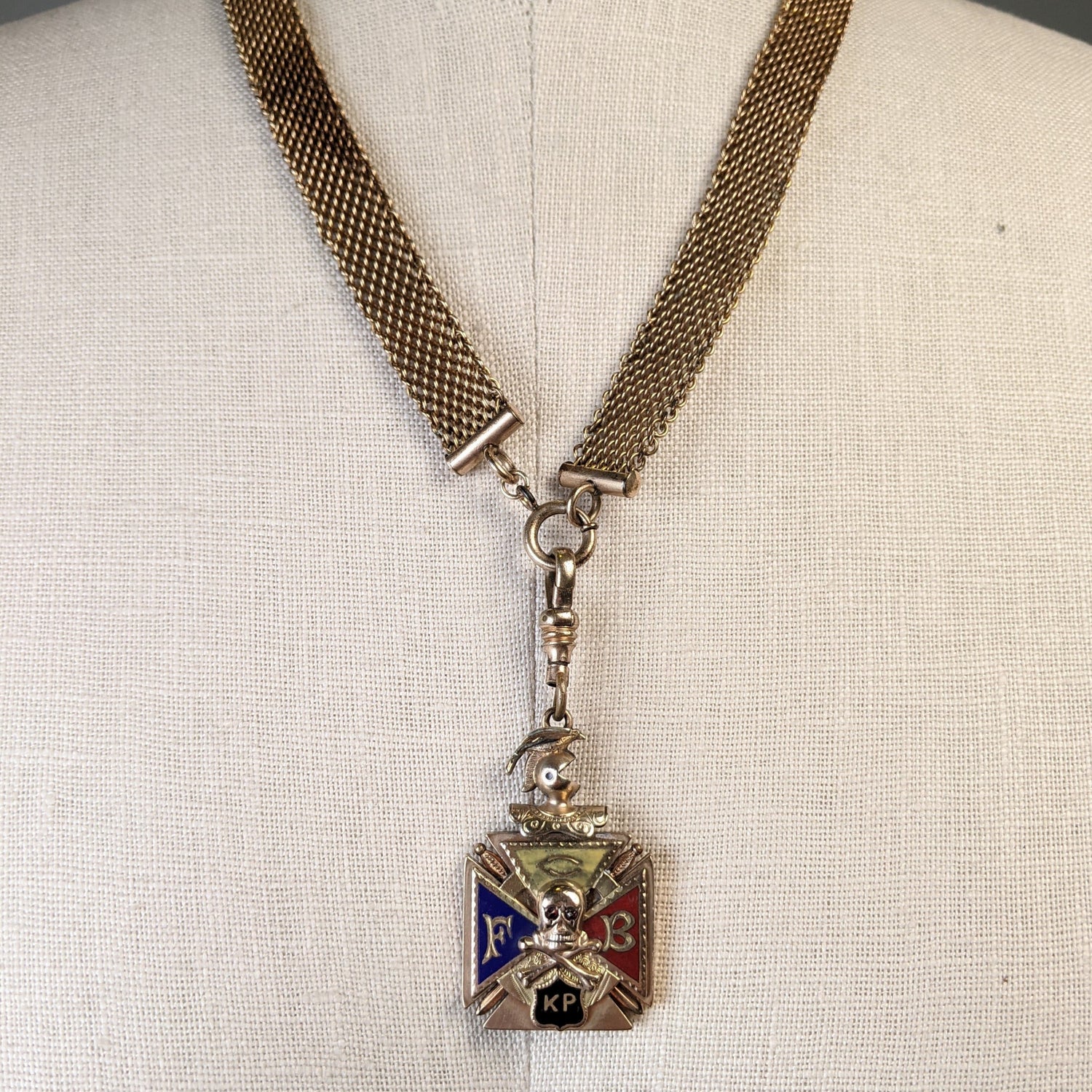 Antique Knights of Pythias Pendant