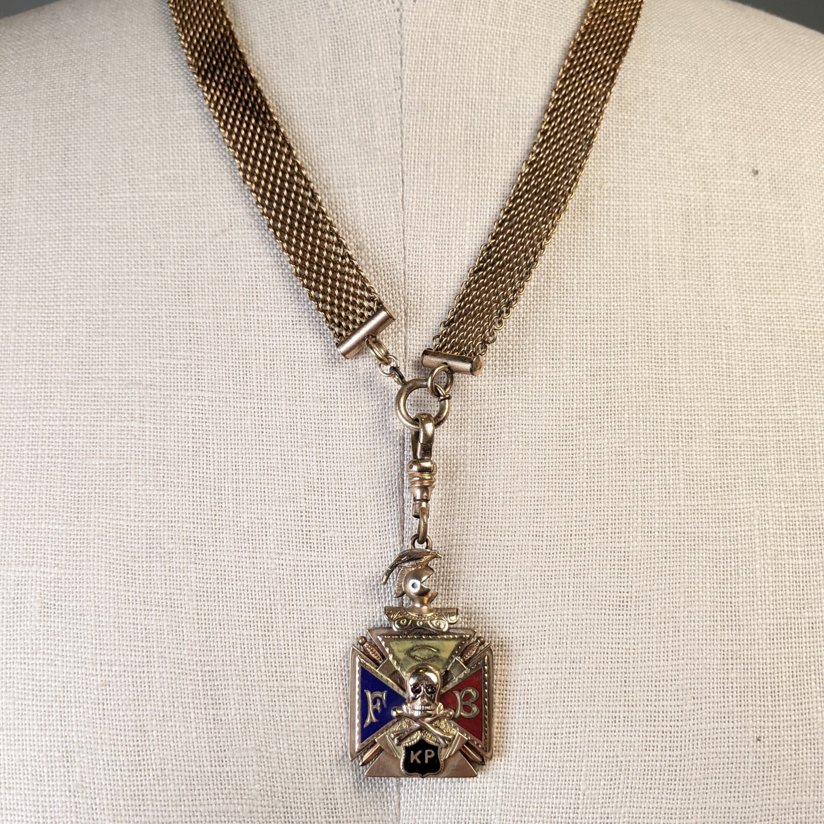 Antique Knights of Pythias Pendant