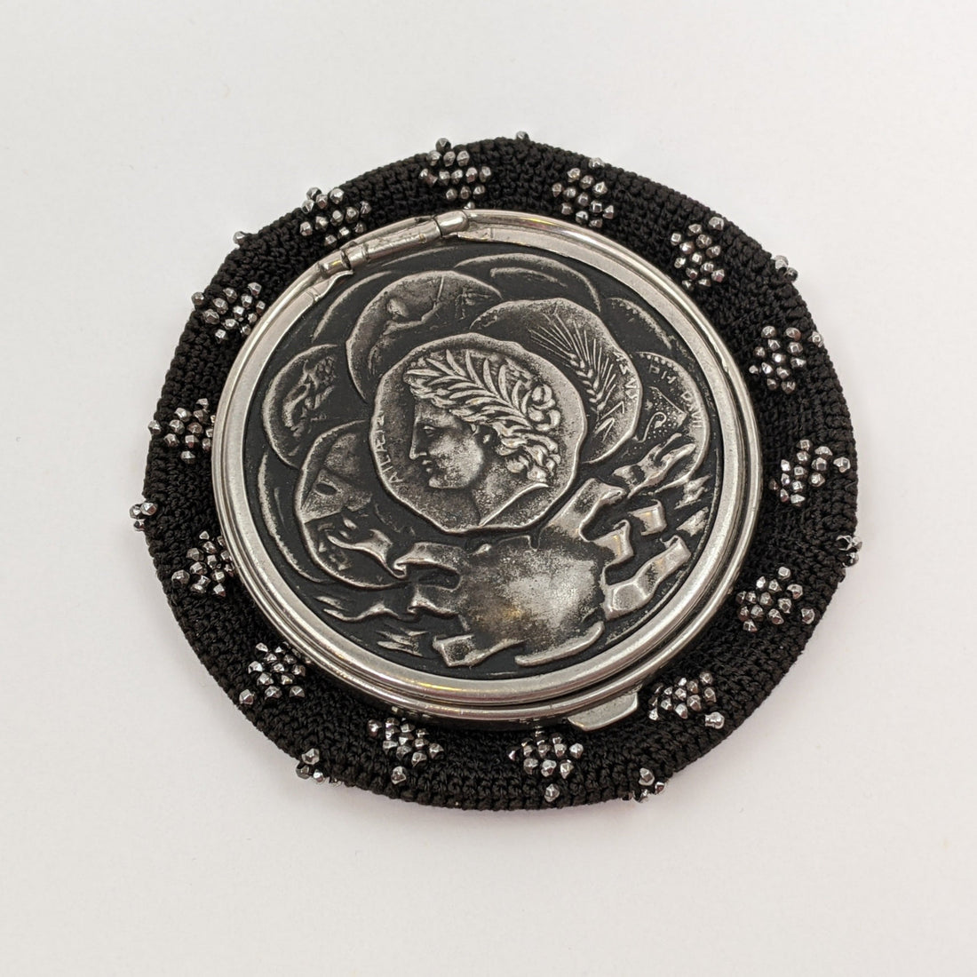 1890s Cut Steel Beaded Coin Purse