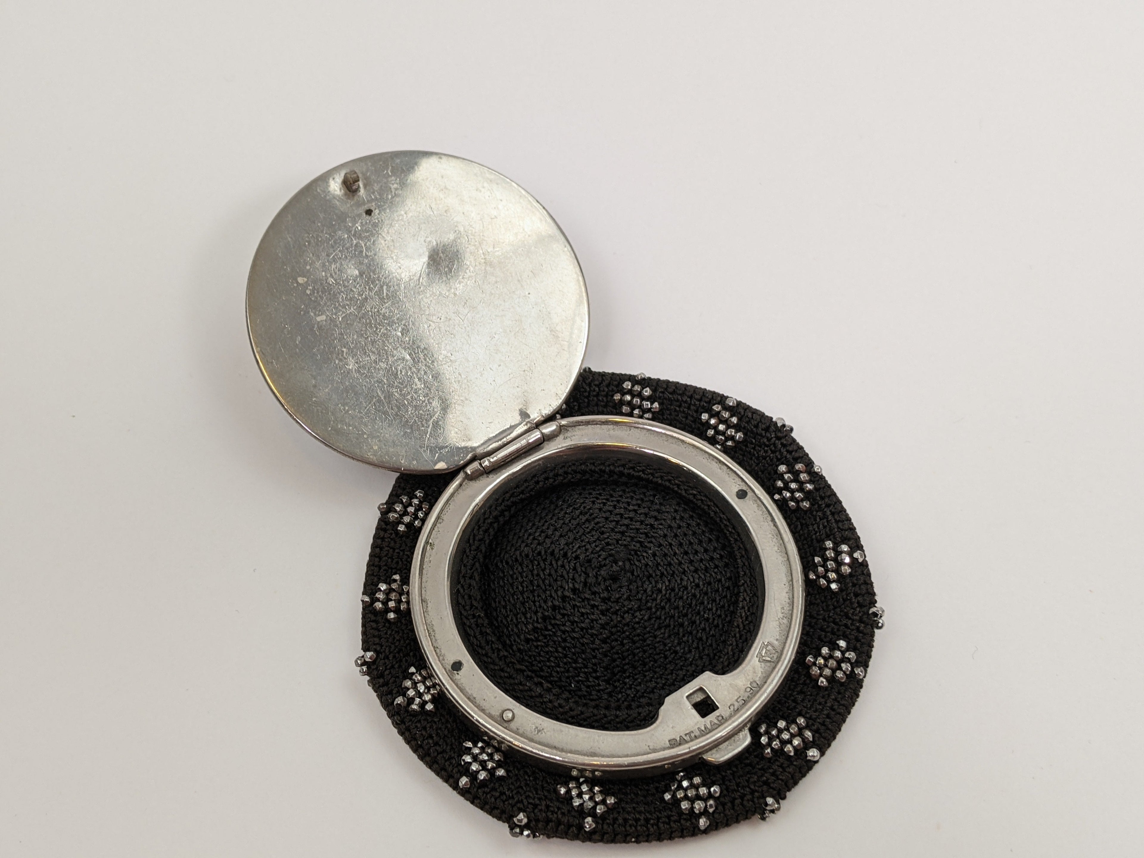 1890s Cut Steel Beaded Coin Purse