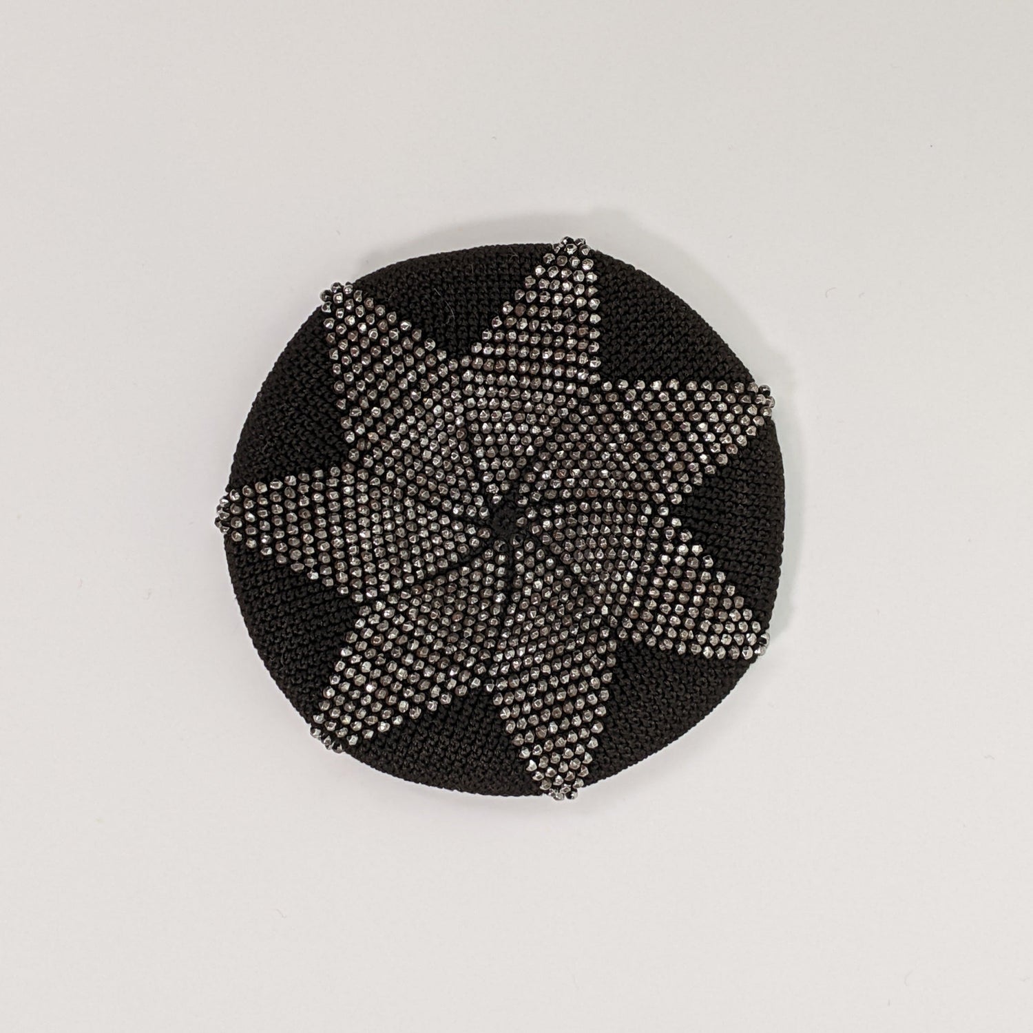 1890s Cut Steel Beaded Coin Purse