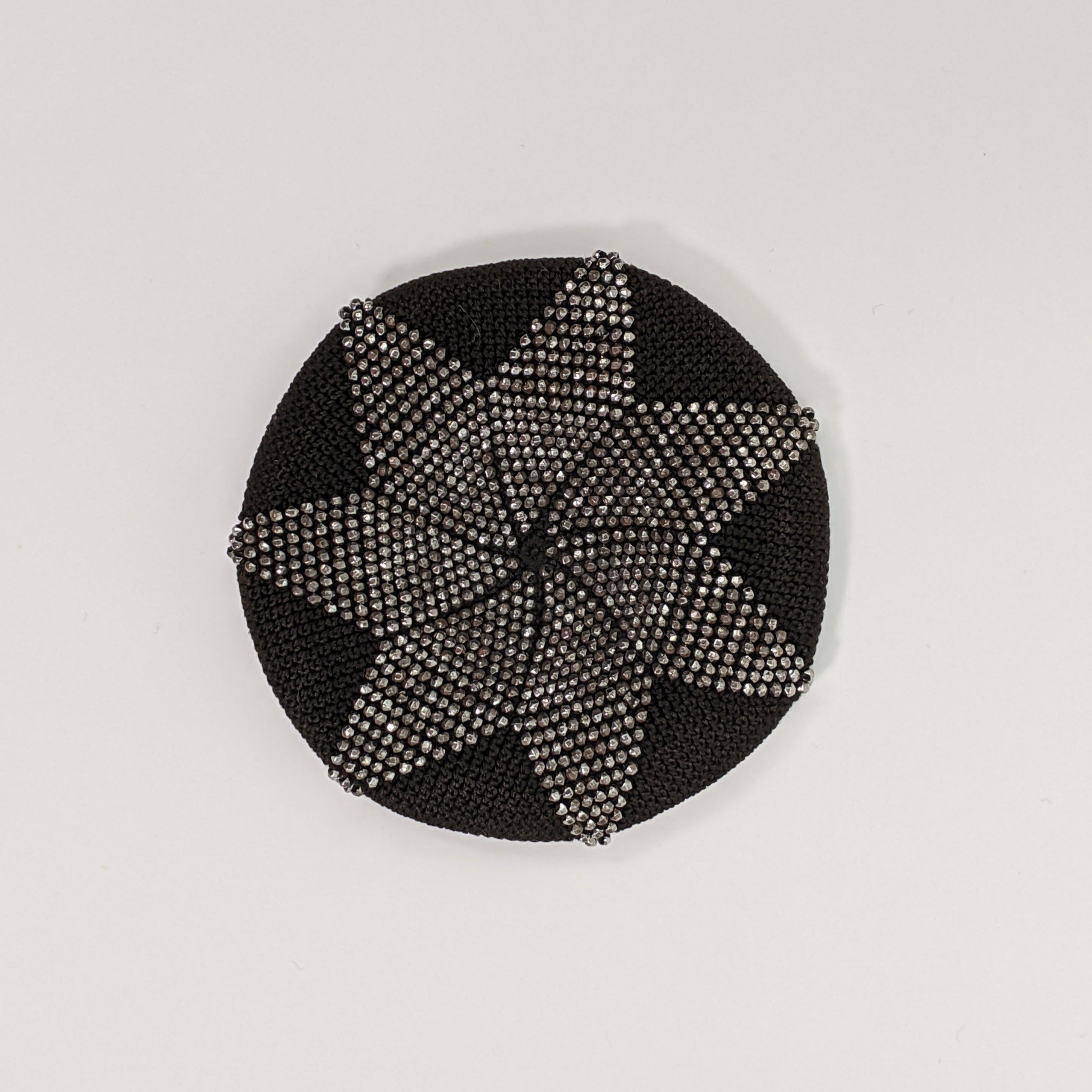1890s Cut Steel Beaded Coin Purse