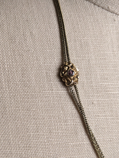 RESERVED 14k Gold Guard Chain | Fist Clasp