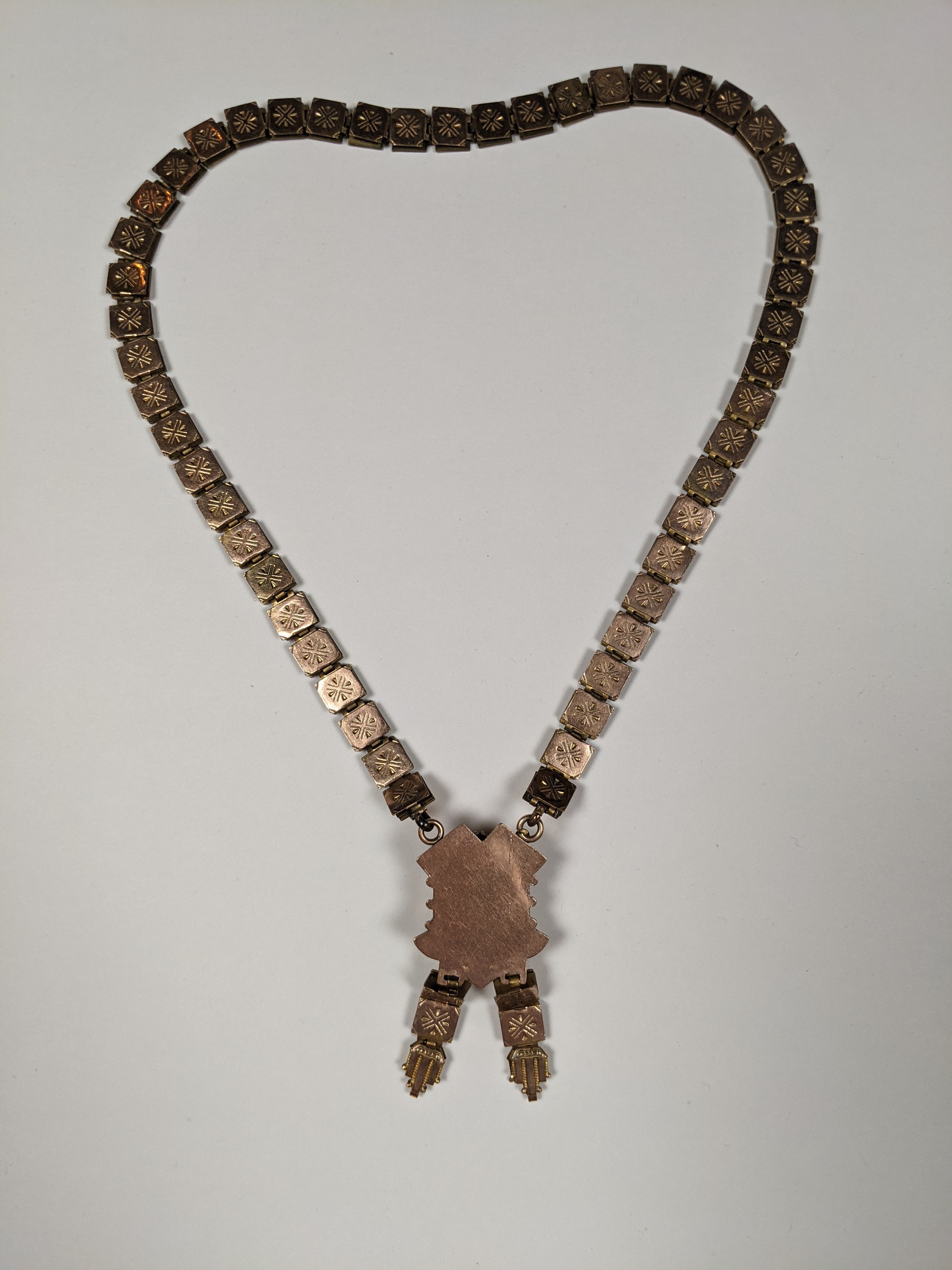 Victorian Owl Book Chain Necklace