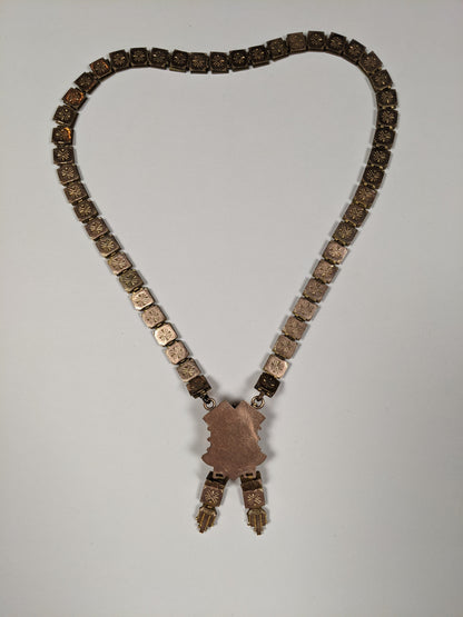 Victorian Owl Book Chain Necklace
