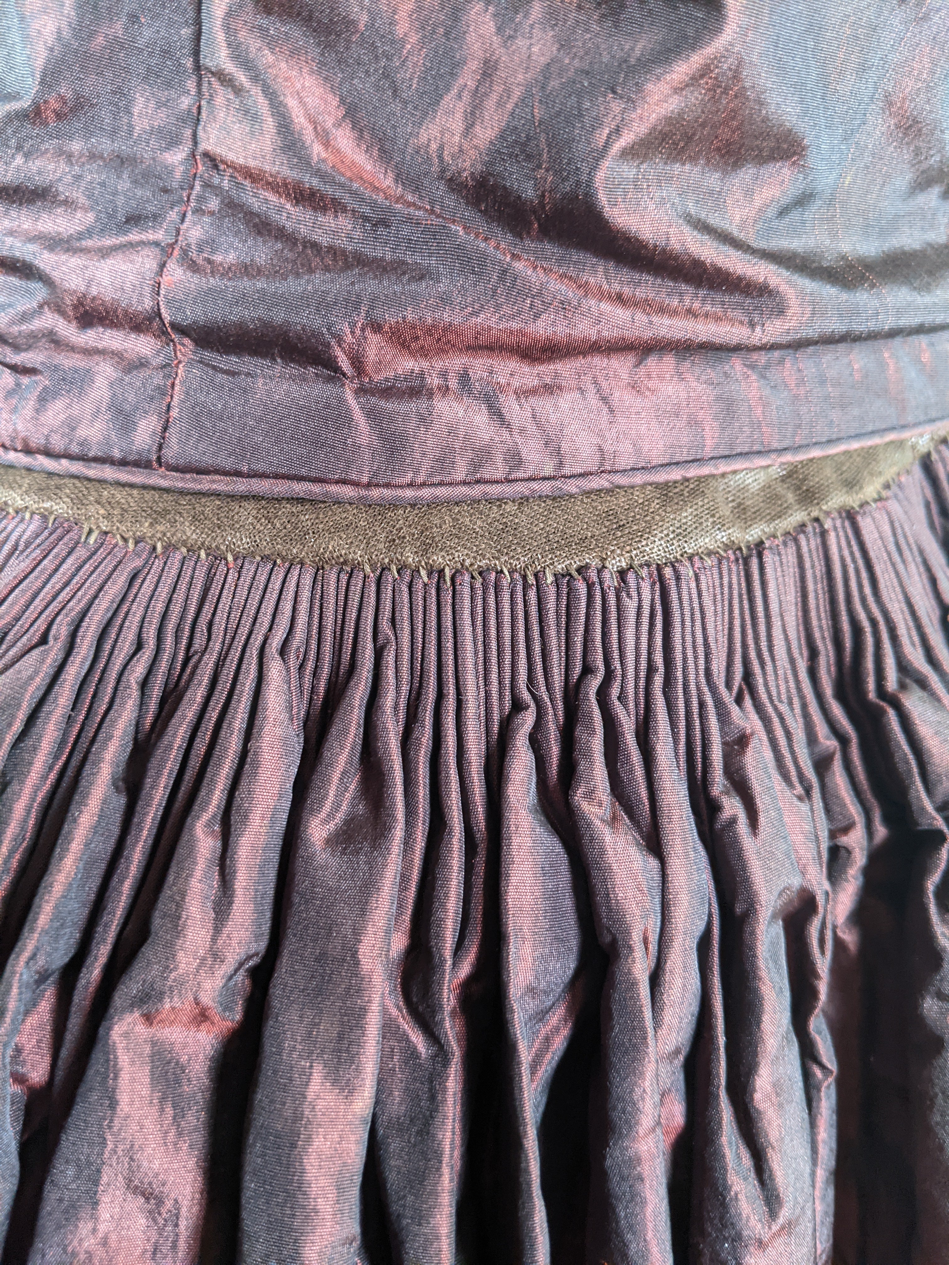 Late 1840s - 1850 Silk Gown
