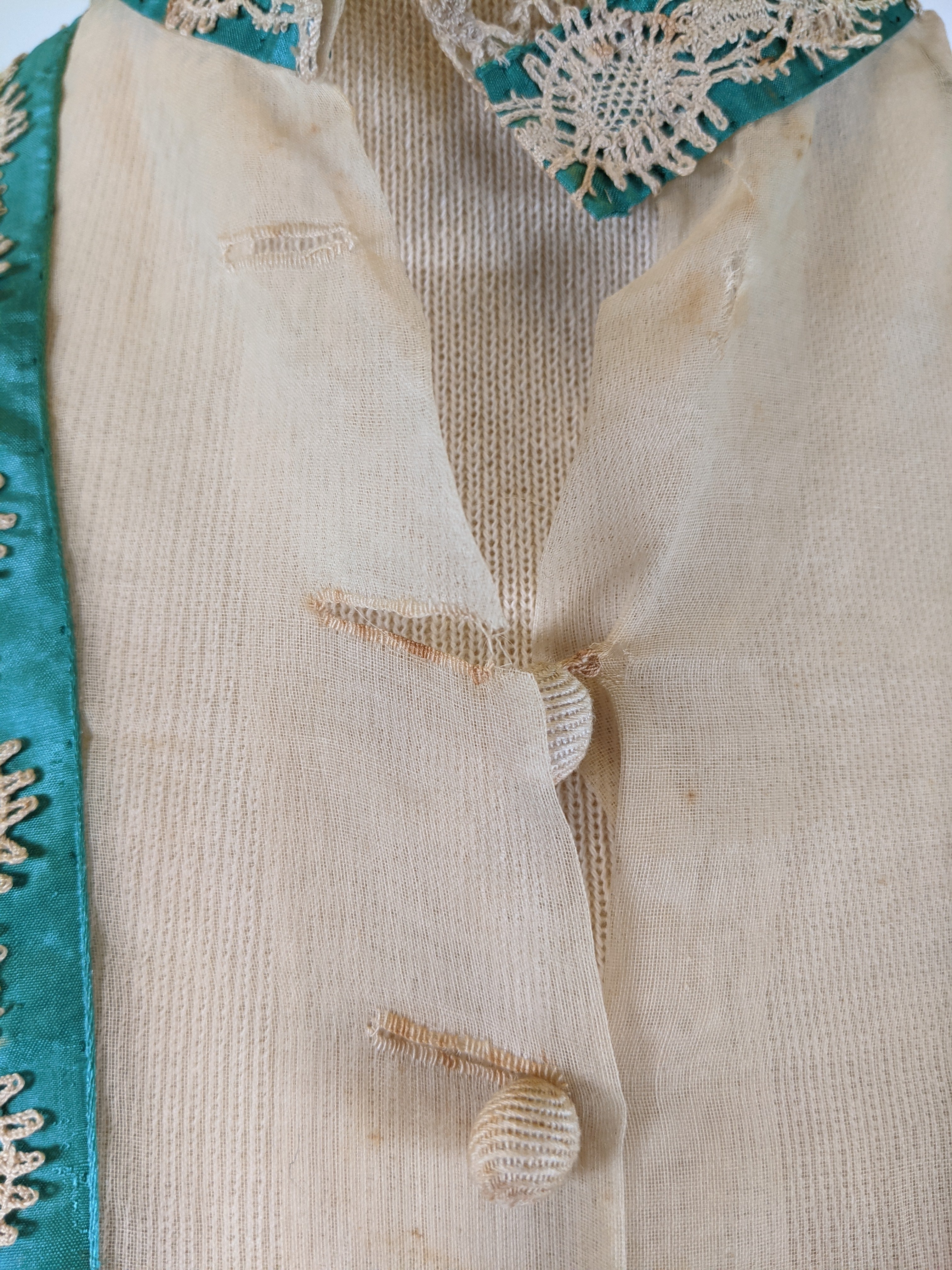 RESERVED | 1860s Organdy Waist
