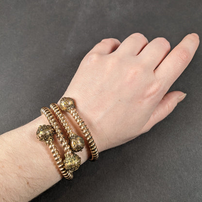 Pair of Victorian Bypass Bracelets