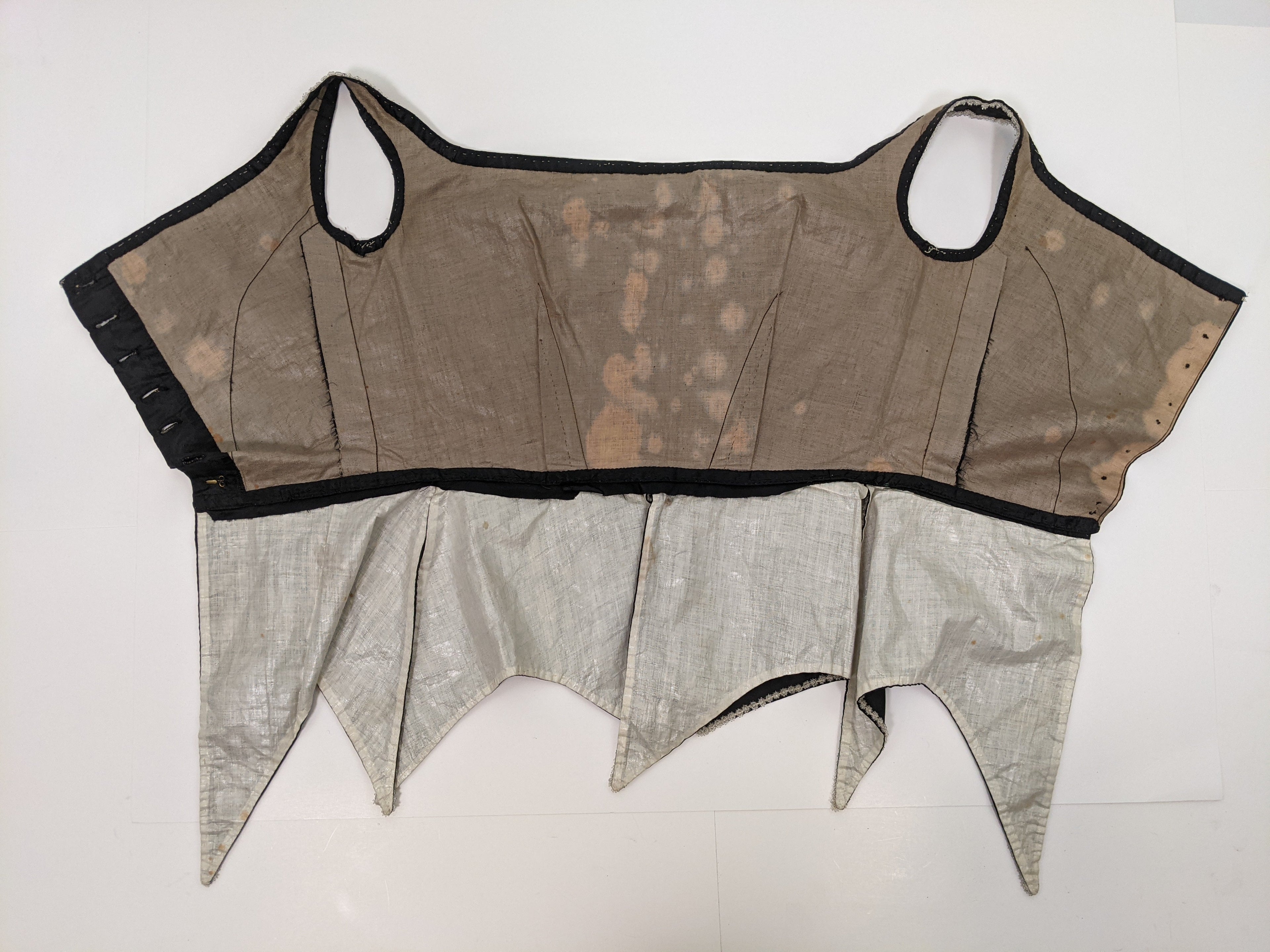 1860s Swiss Waist or Corsage | Button Closures