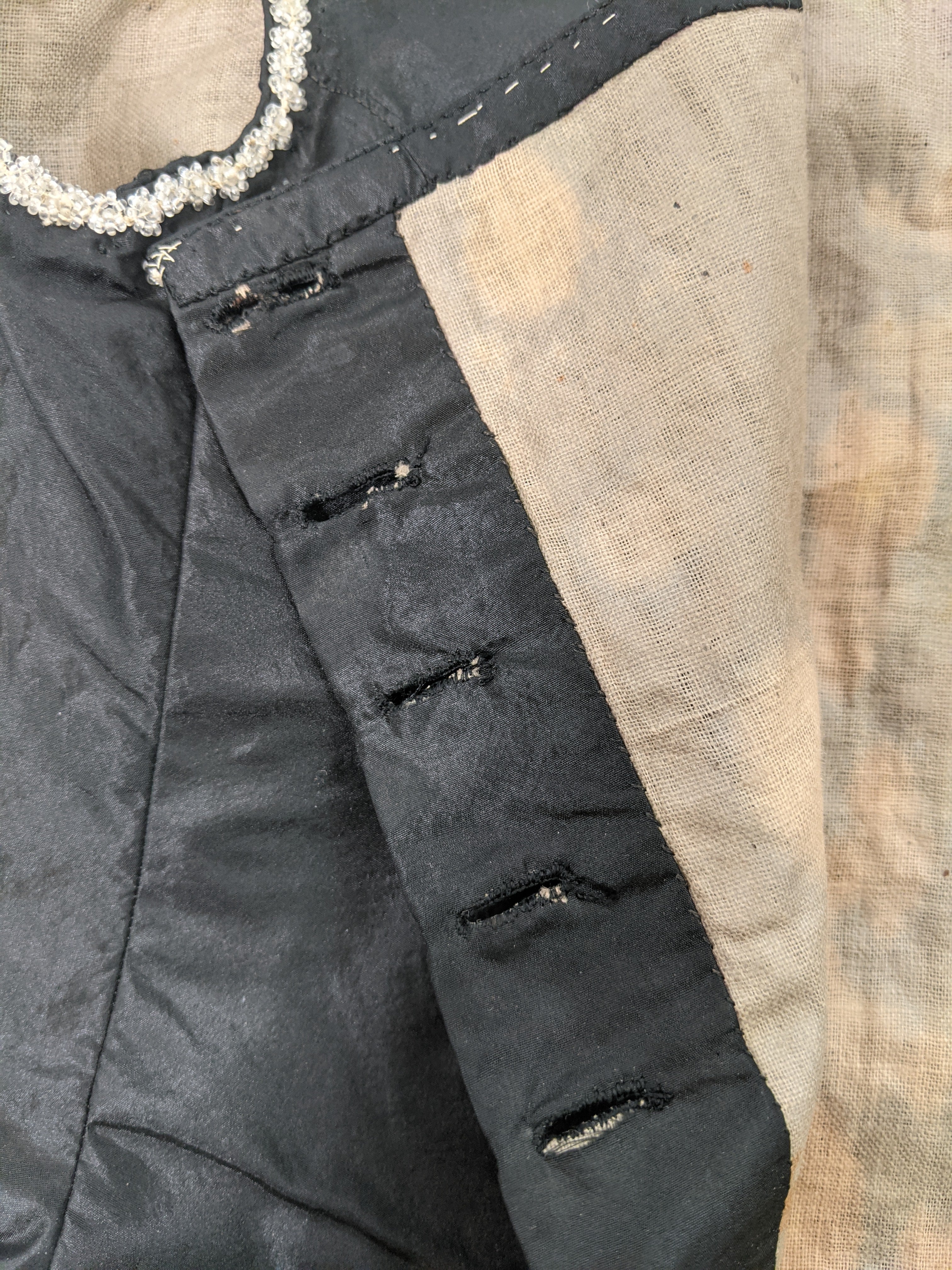 1860s Swiss Waist or Corsage | Button Closures