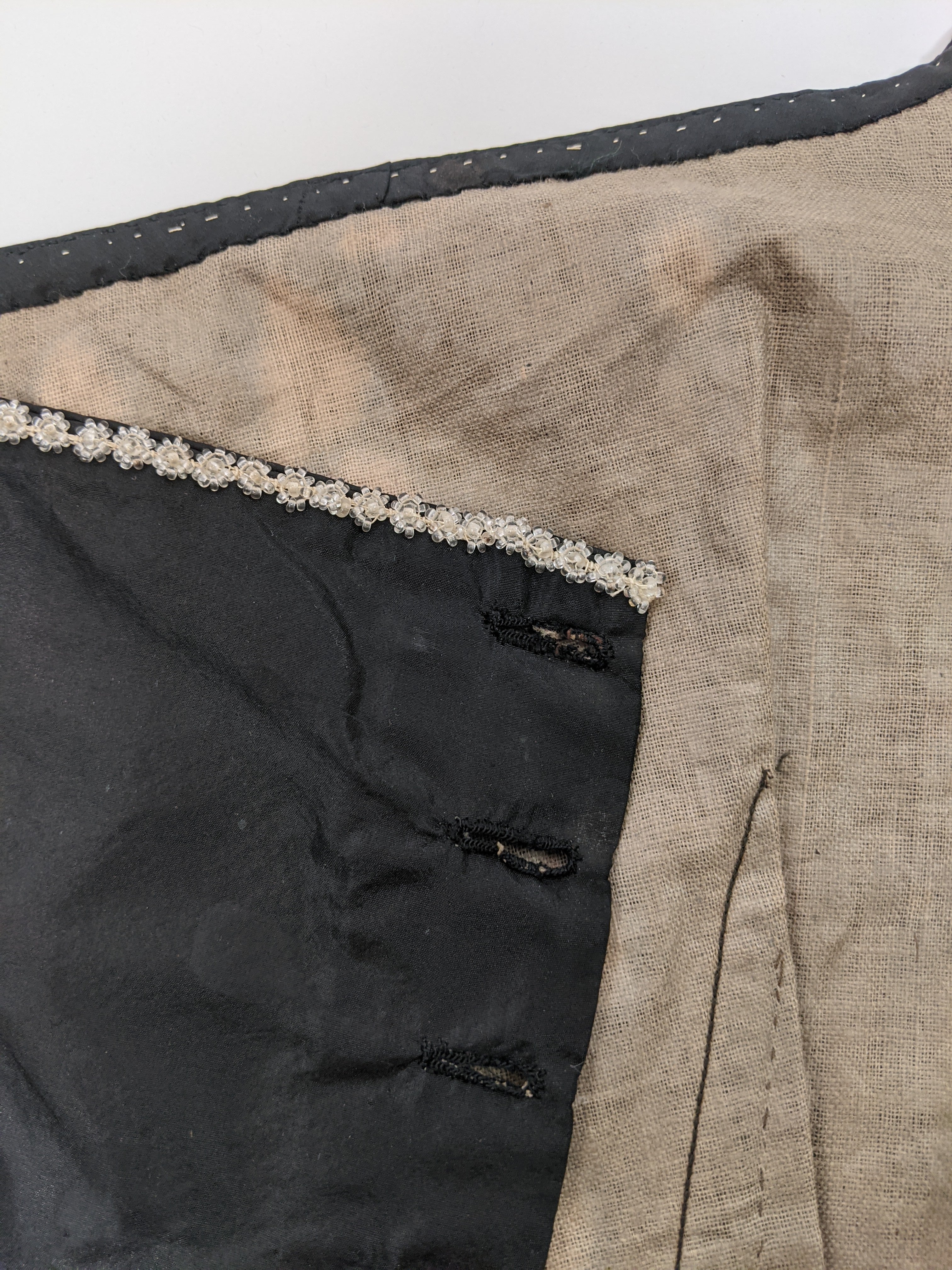 1860s Swiss Waist or Corsage | Button Closures