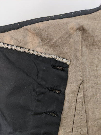 1860s Swiss Waist or Corsage | Button Closures