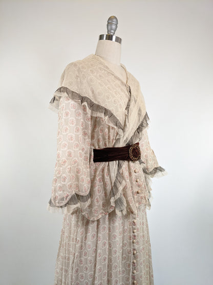 Late 1910s Cotton Voile Dress