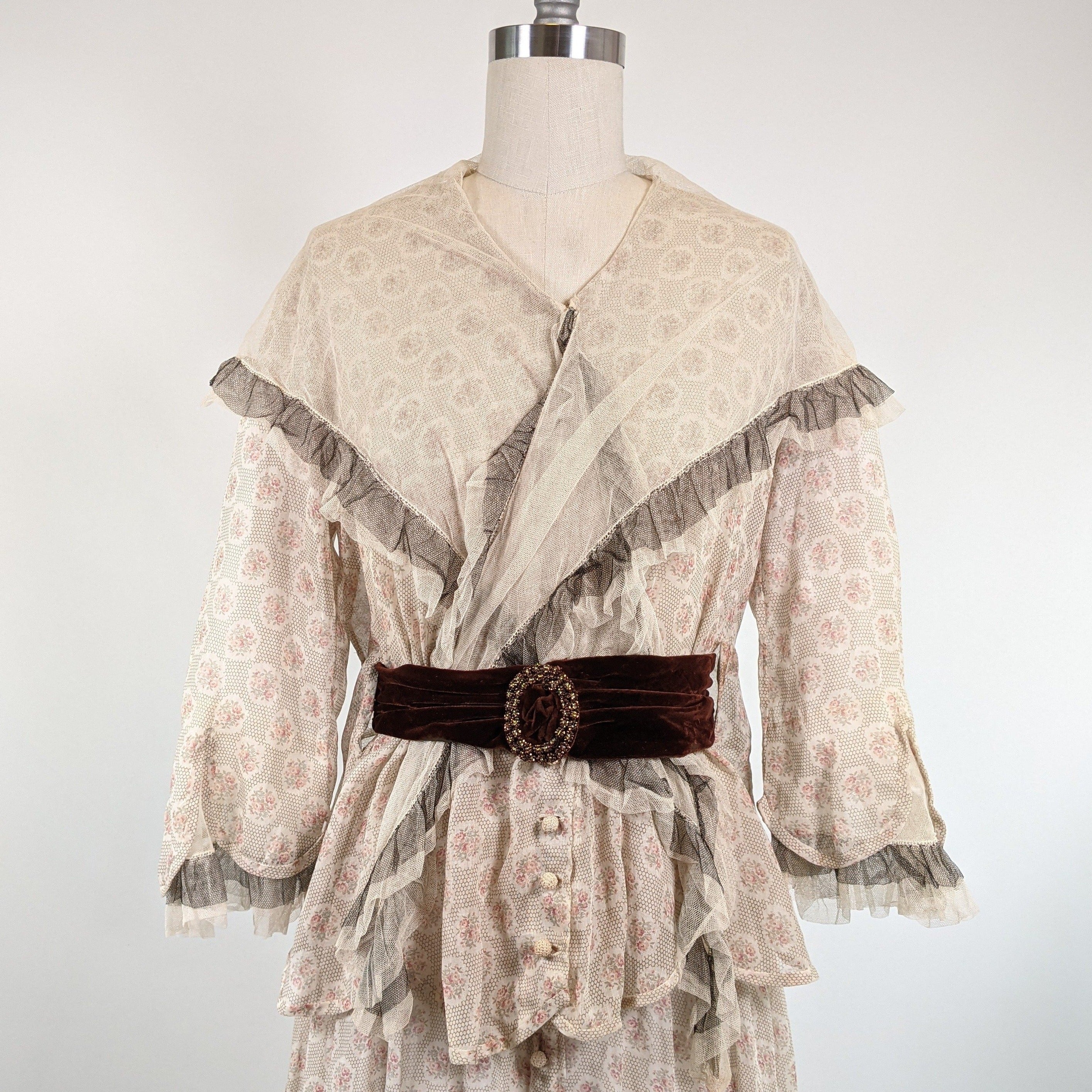 Late 1910s Cotton Voile Dress