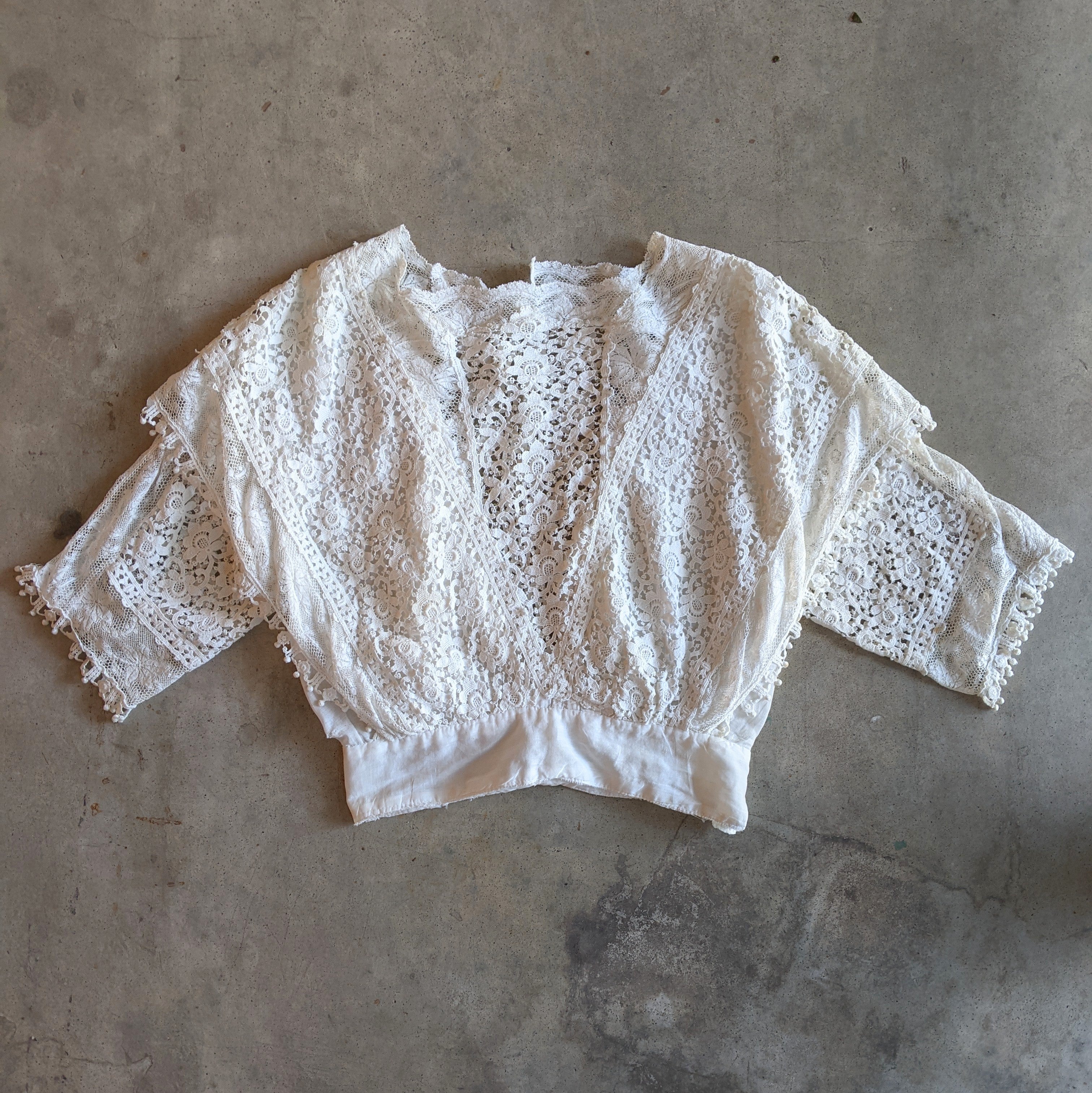 1910s Lace Dress Top