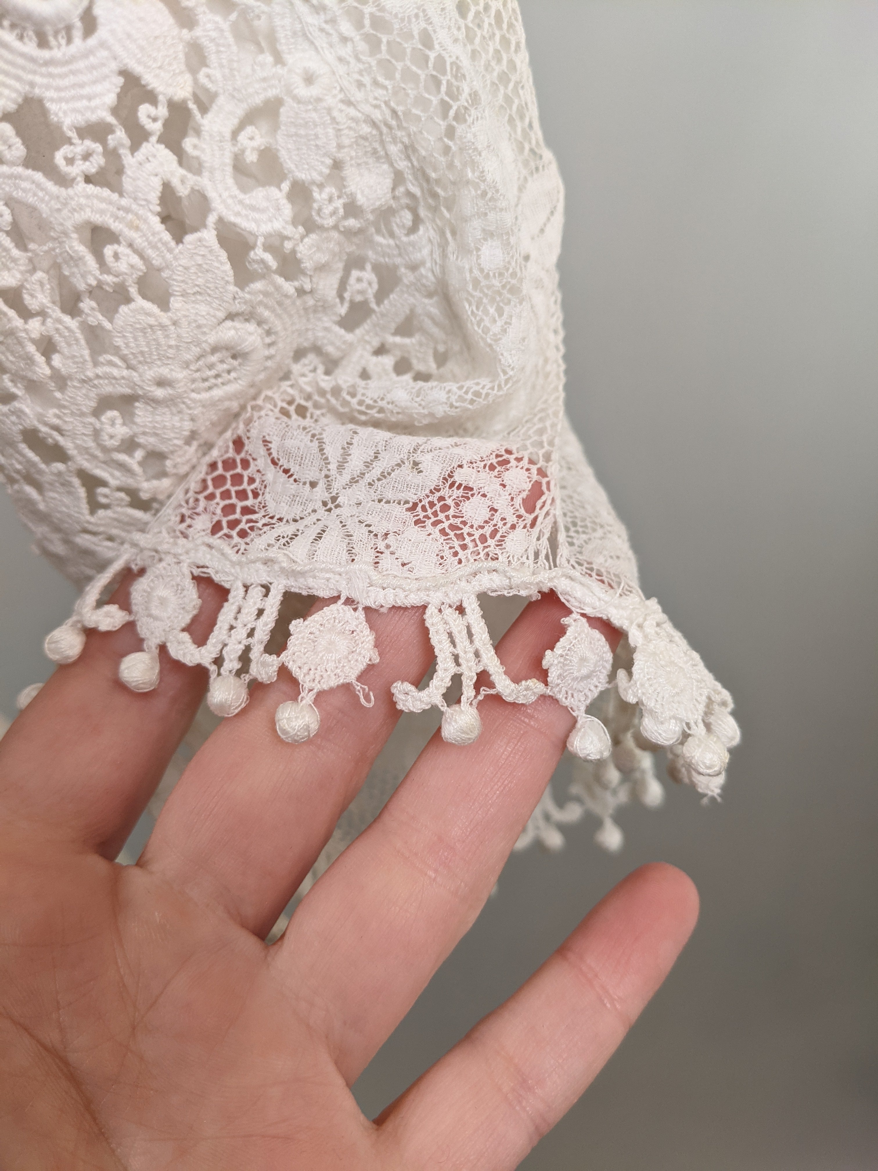 1910s Lace Dress Top