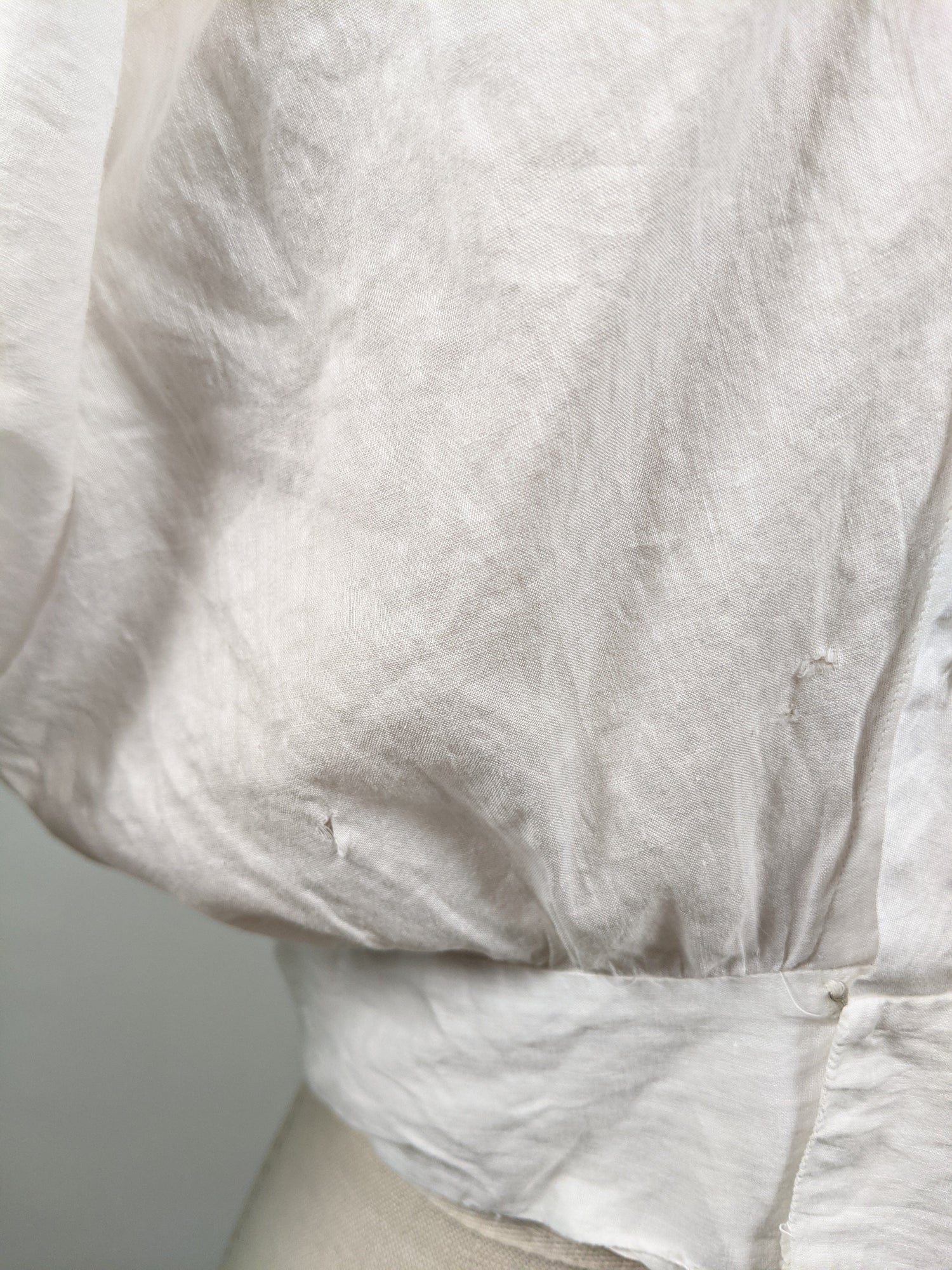 1910s Cotton Corset Cover / Dress Top