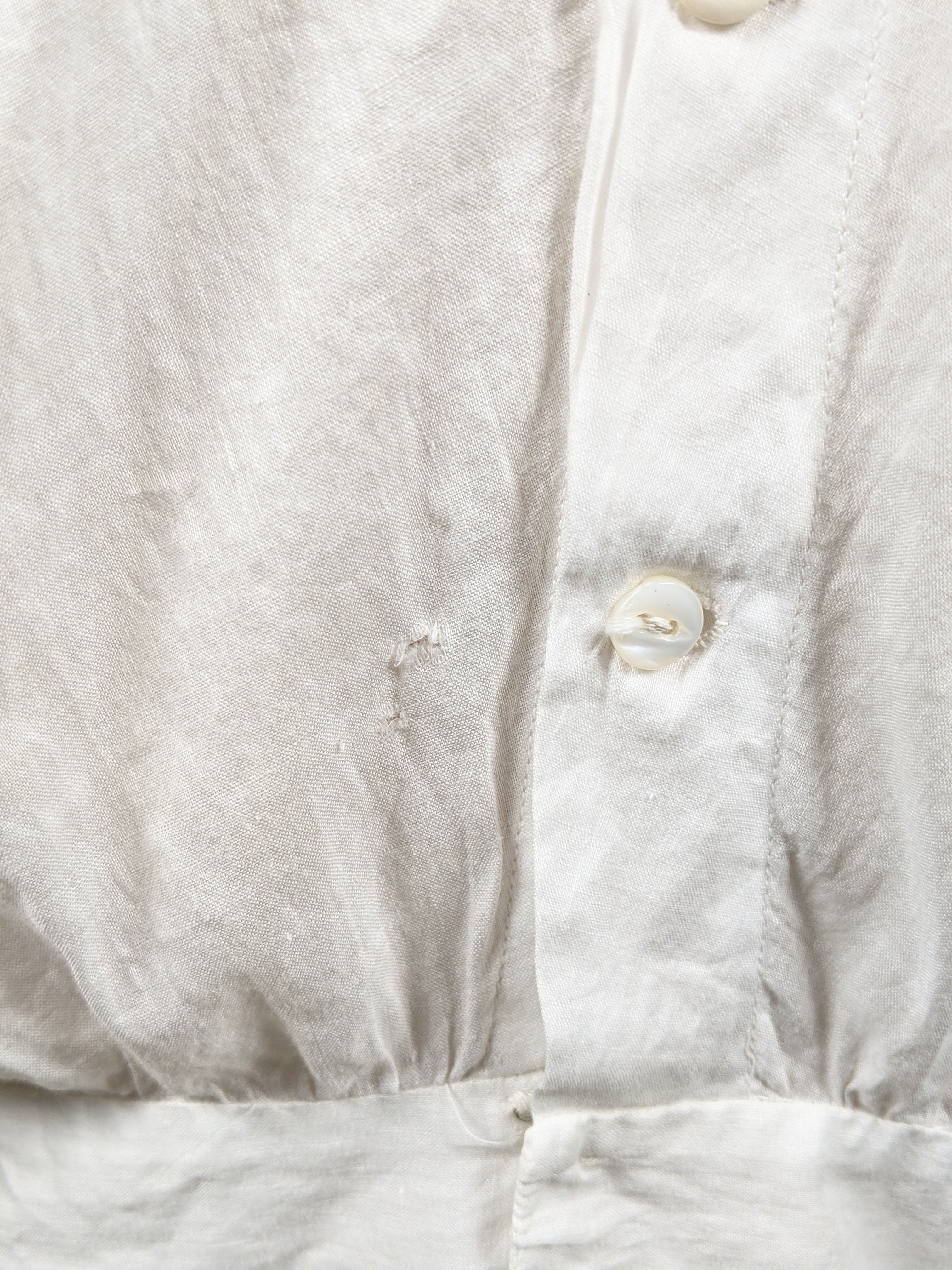 1910s Cotton Corset Cover / Dress Top