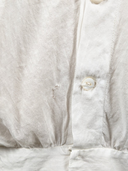 1910s Cotton Corset Cover / Dress Top